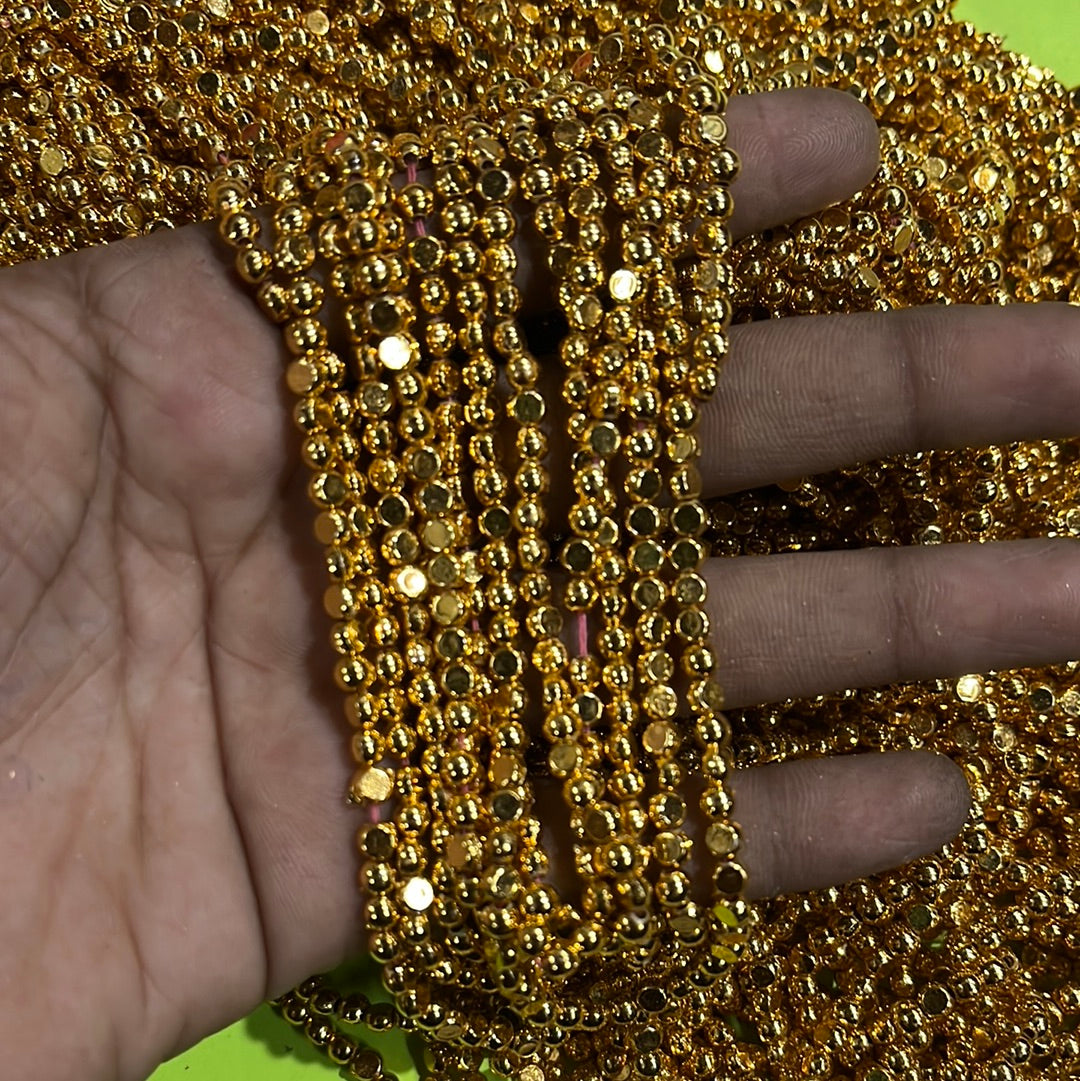 4mm Golden half beads beads -500beads in a bunch