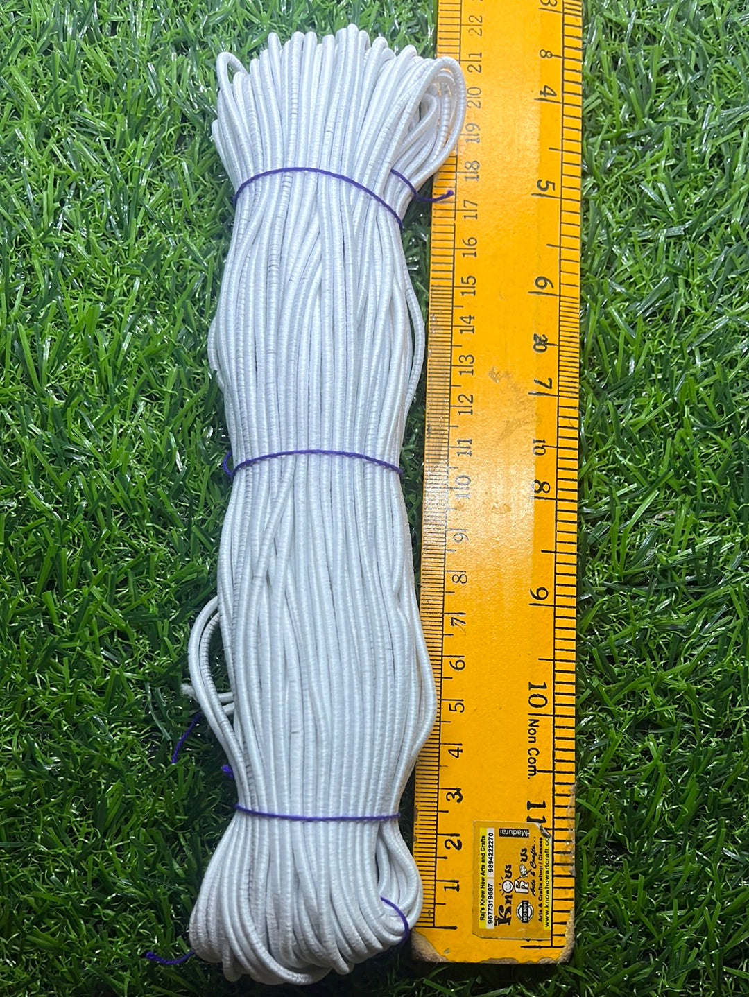 White elastic rope-10m approximately