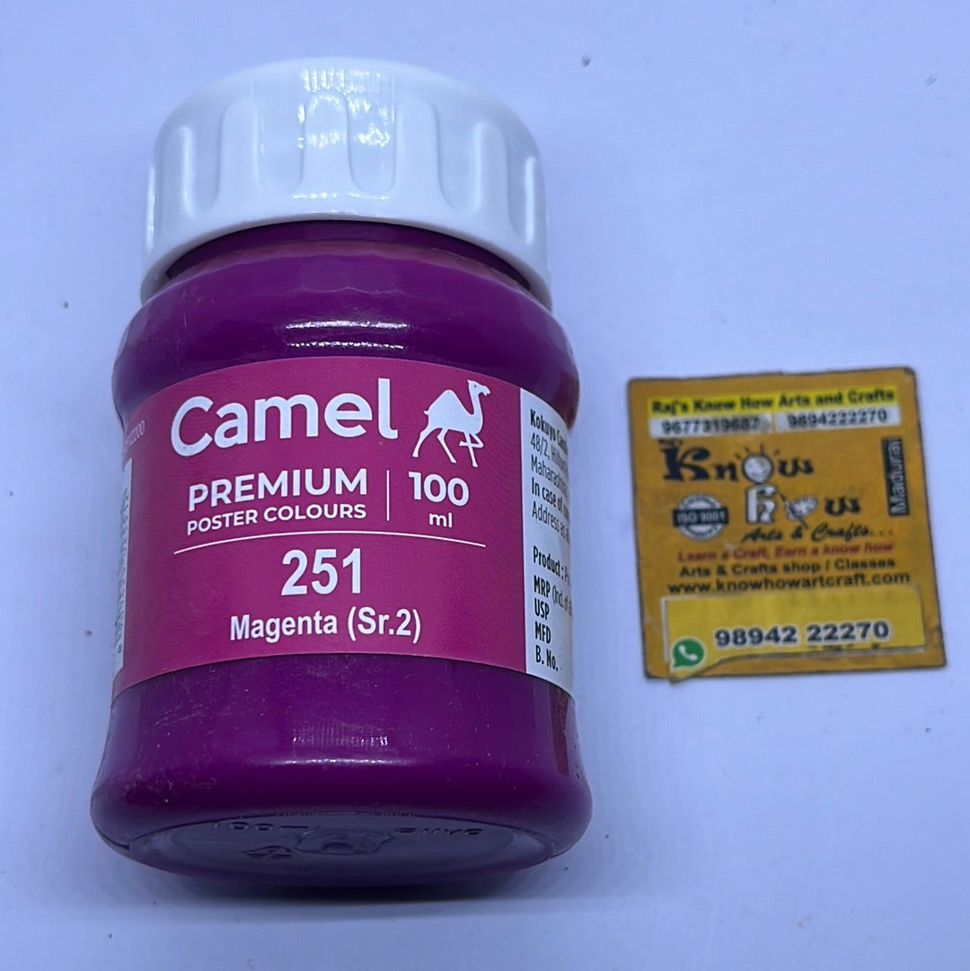 Camel premium poster colours magenta 100 ml