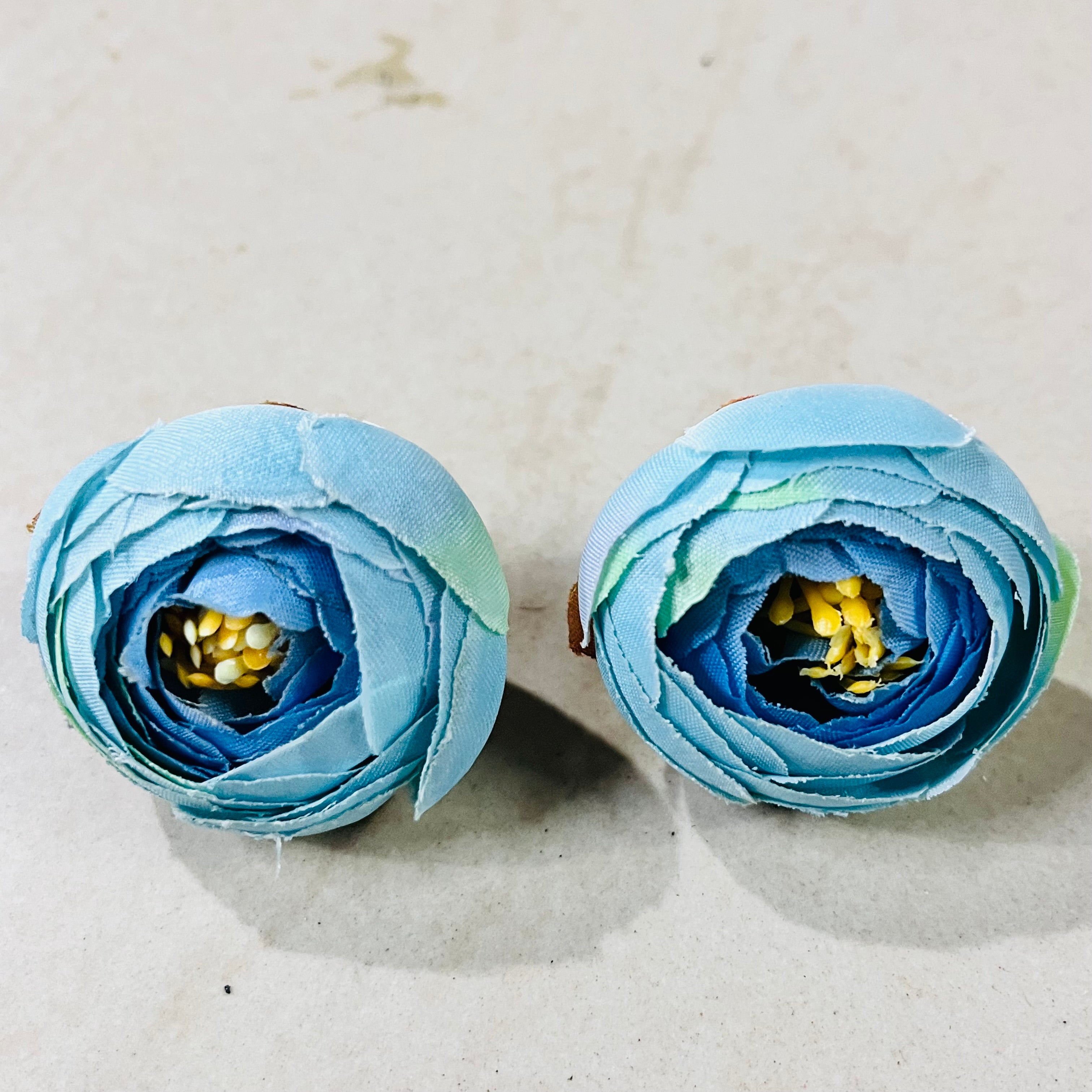 Medium Peonies Pastel Blue- 10 pc in a pack