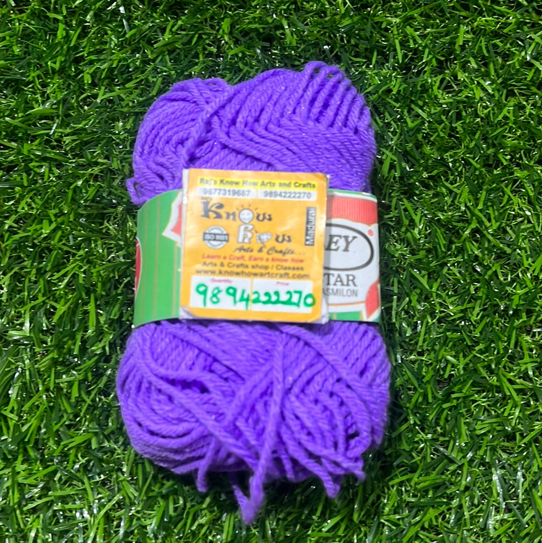 Lavender Woolen thread