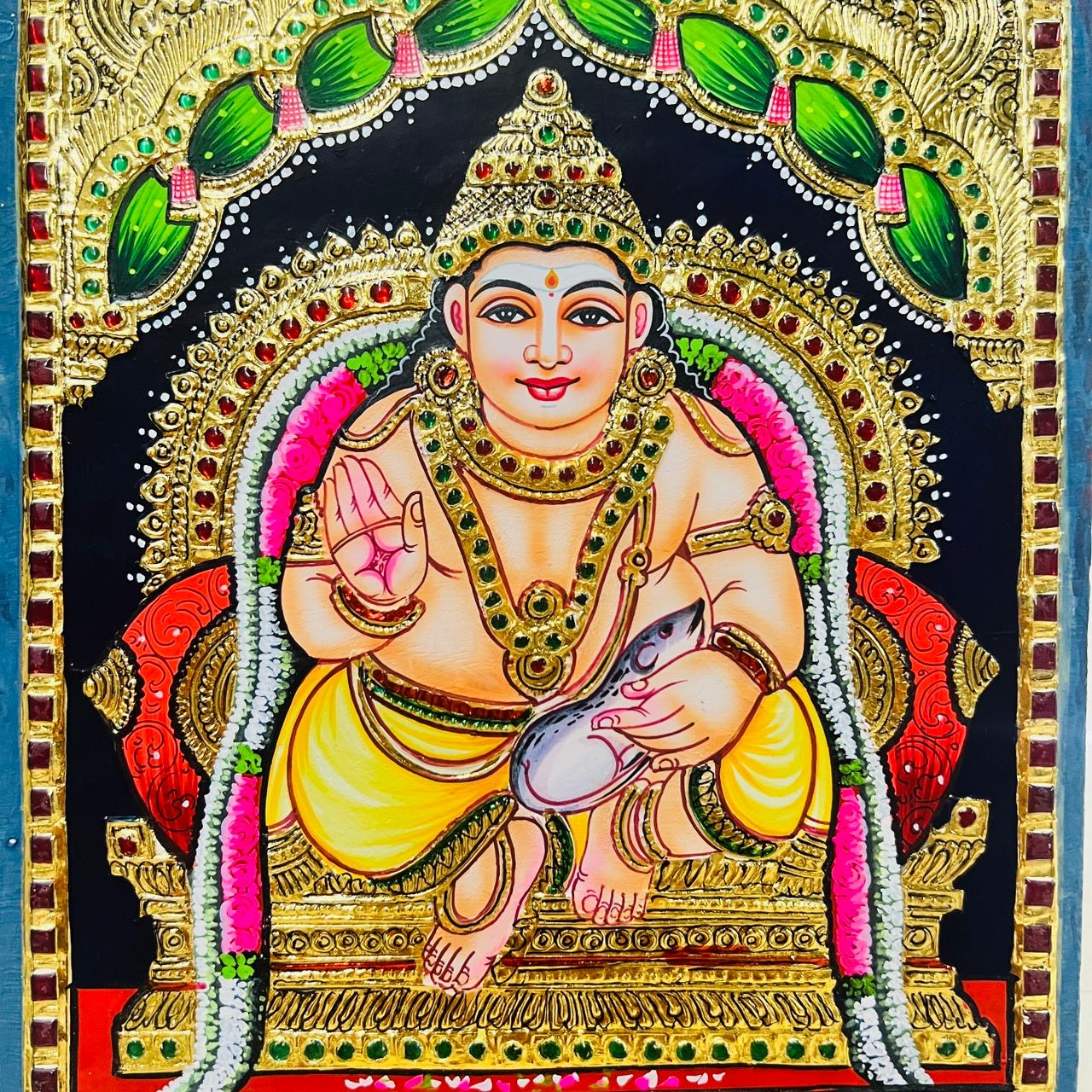 Kuberan Tanjore painting 10x12(15days delivery form payment date)1pack