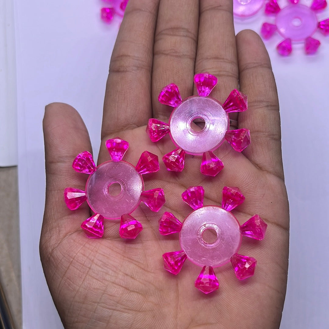 Star acrylic beads  100 g 2