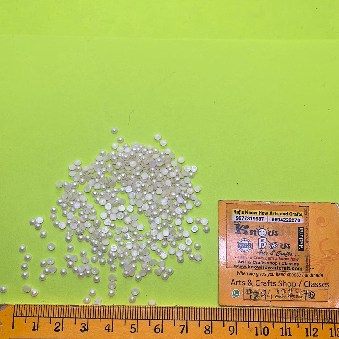 2mm Round Small Plastic Pearl 25g