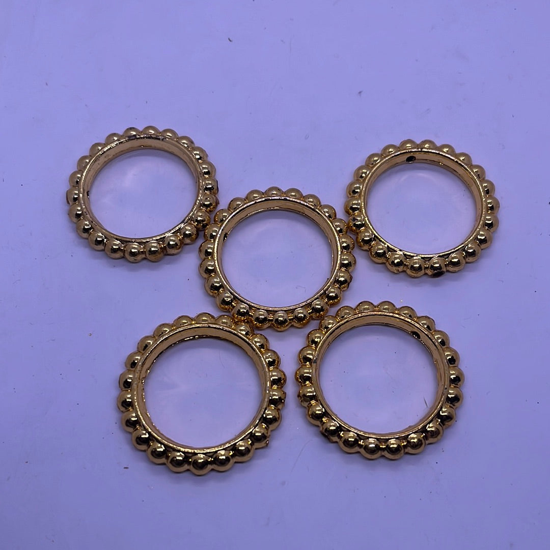 Acrylic Golden plated stud 10pc approximately