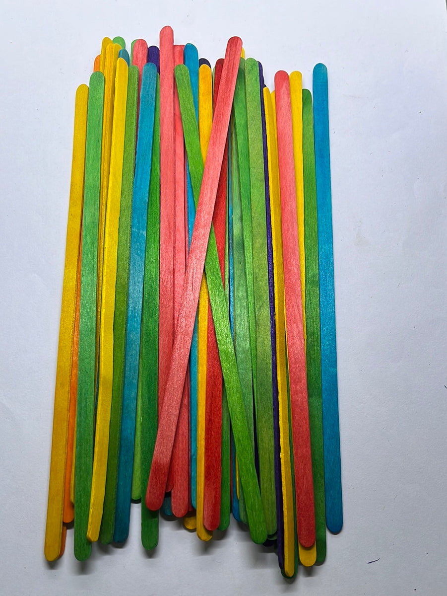 Coloured popsicle stick big – KnowHowArtCraft