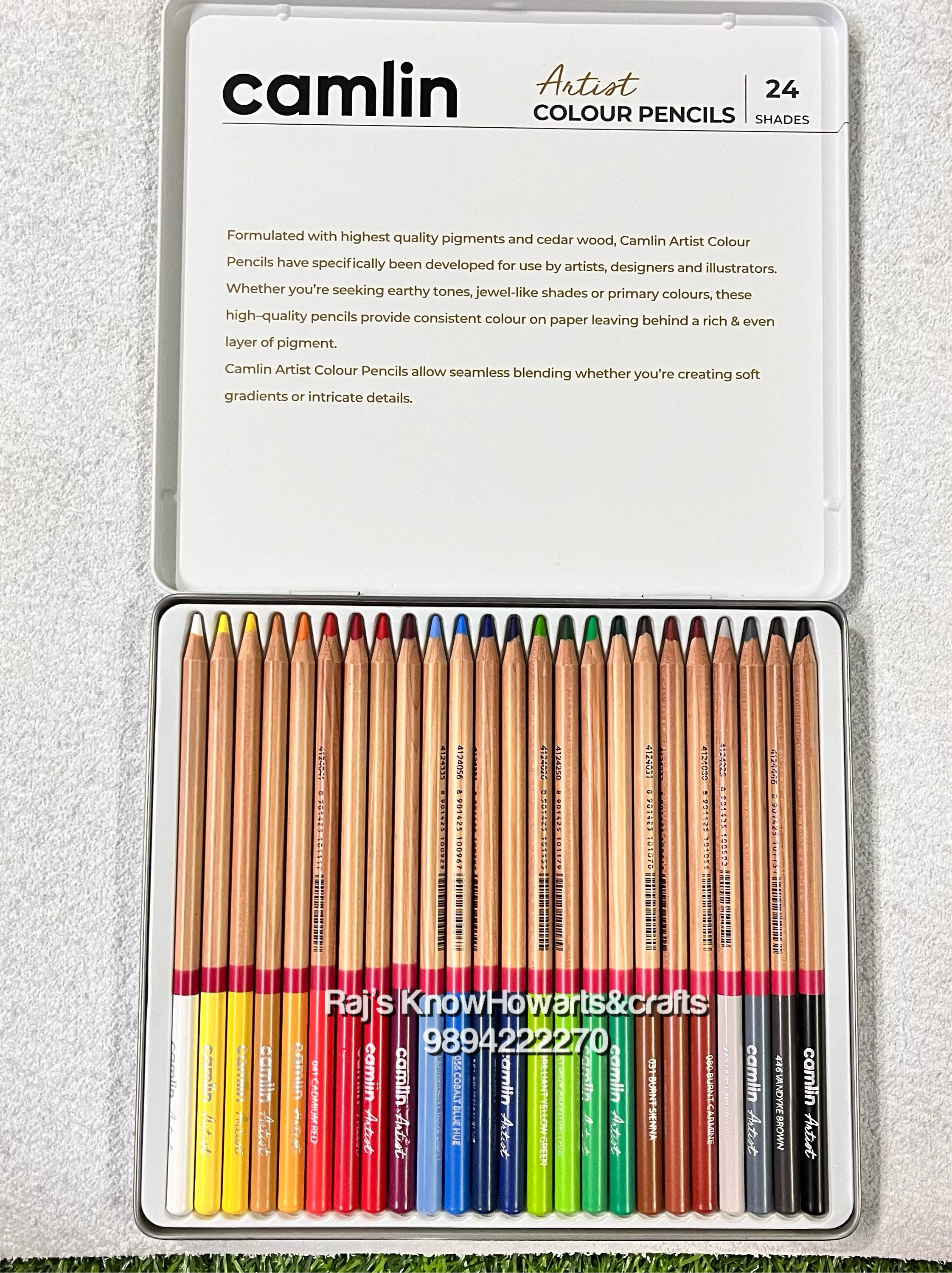 Camlin artist colour pencils 24 shades