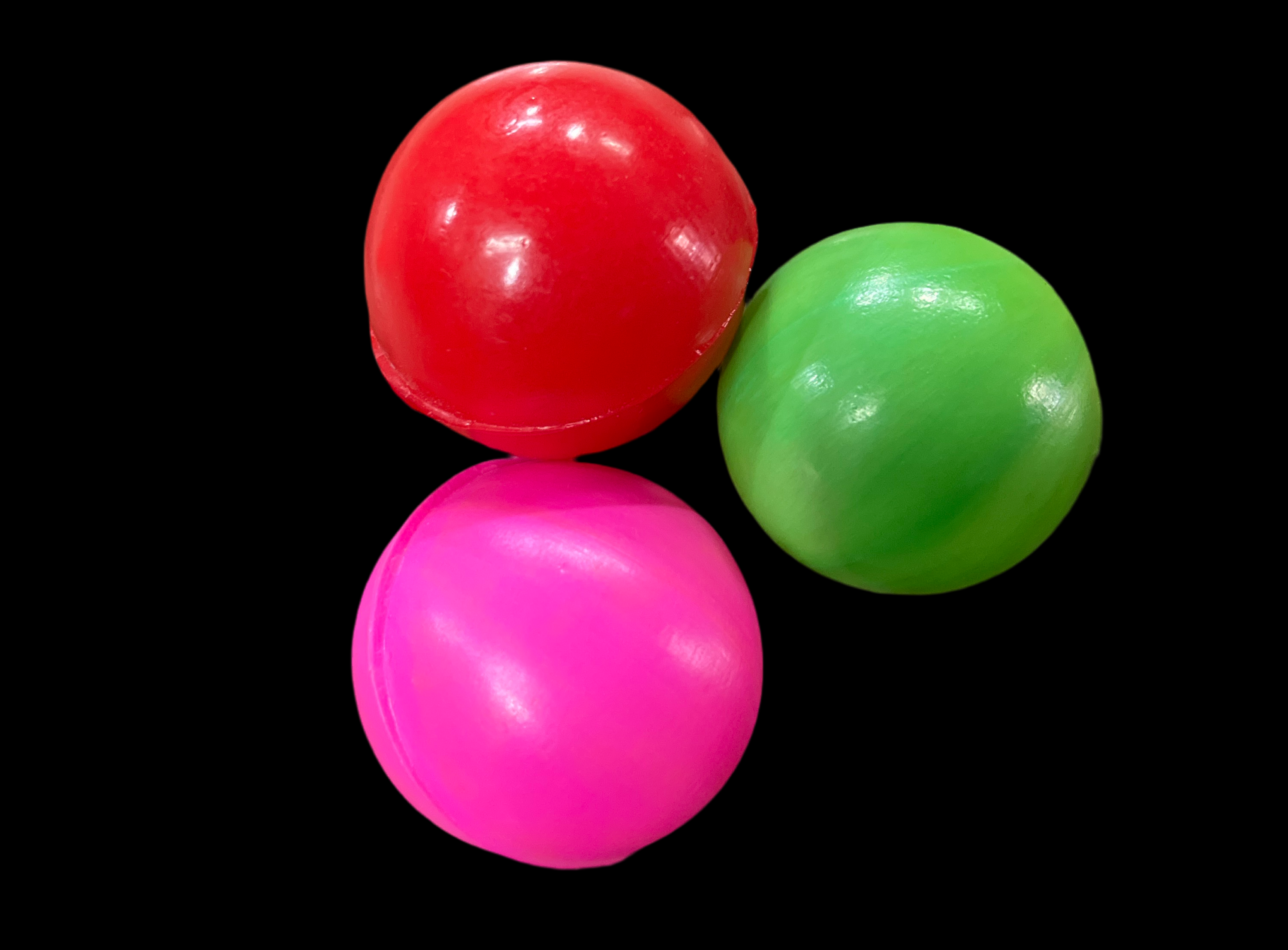 Round multicolour soft plastic balls