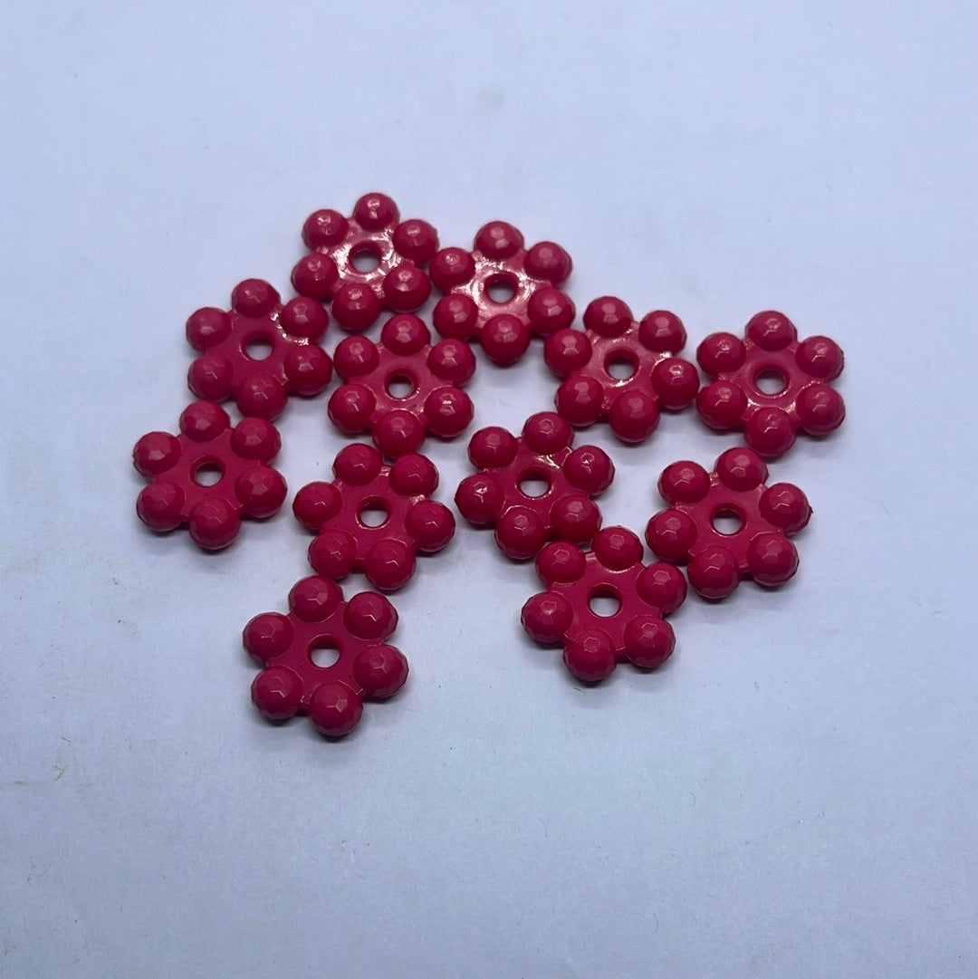 Acrylic  plastic color design  medium beads -50g 2