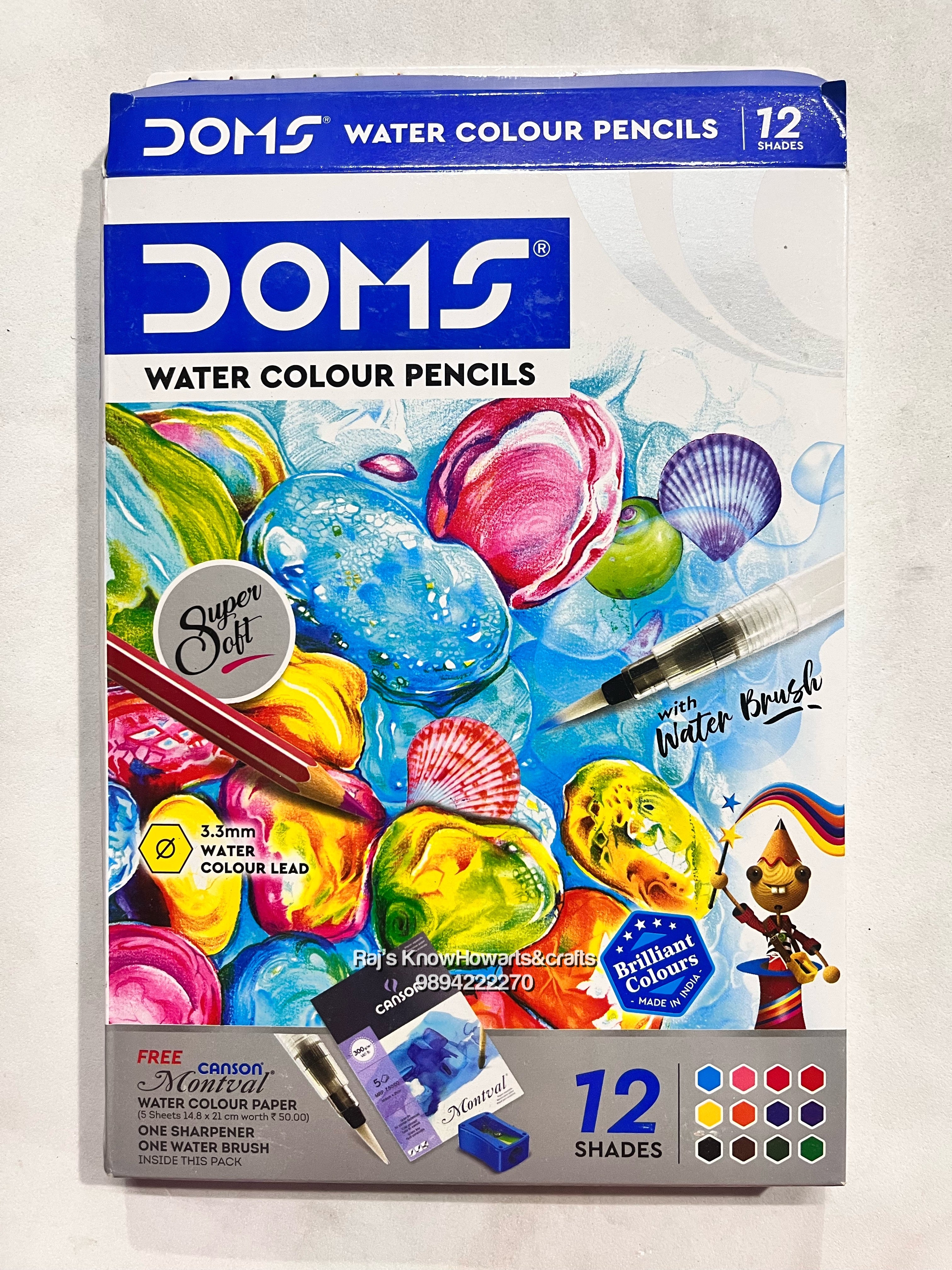 Doms Water colour pencils 12 shades