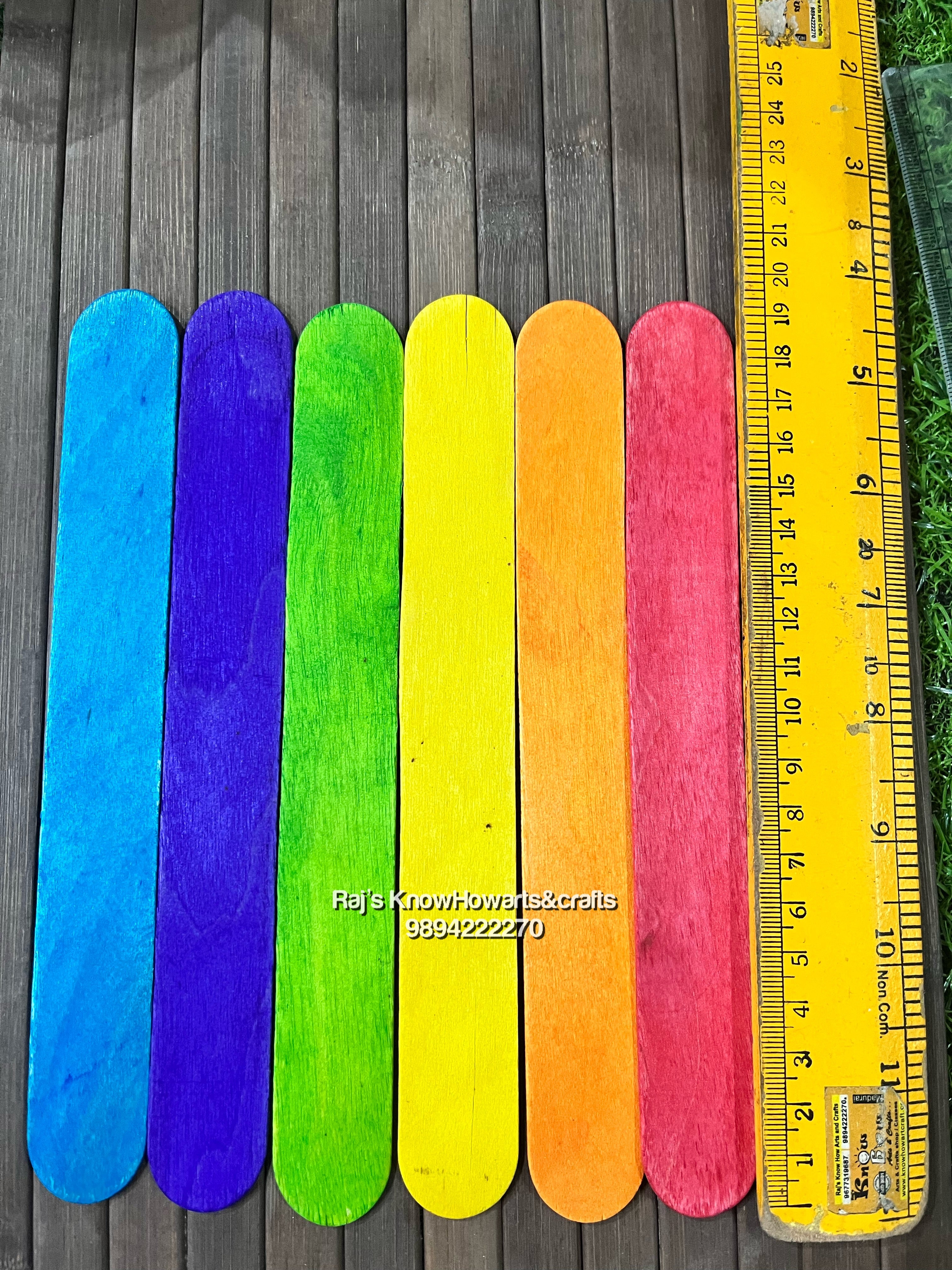 Coloured  Popsicles  multicolor big sticks - CPS1