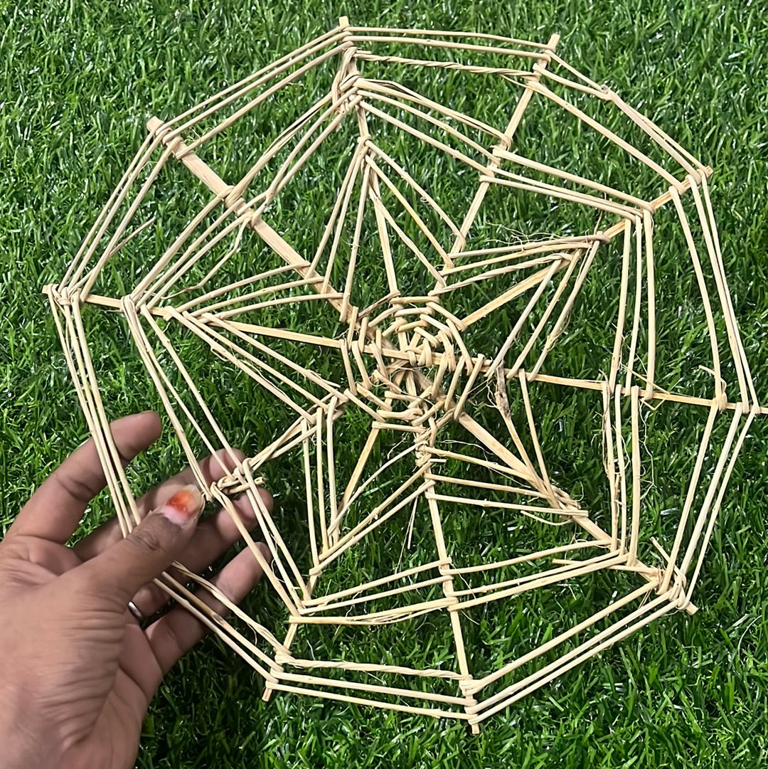 DIY Bamboo spider web craft ideas for kids