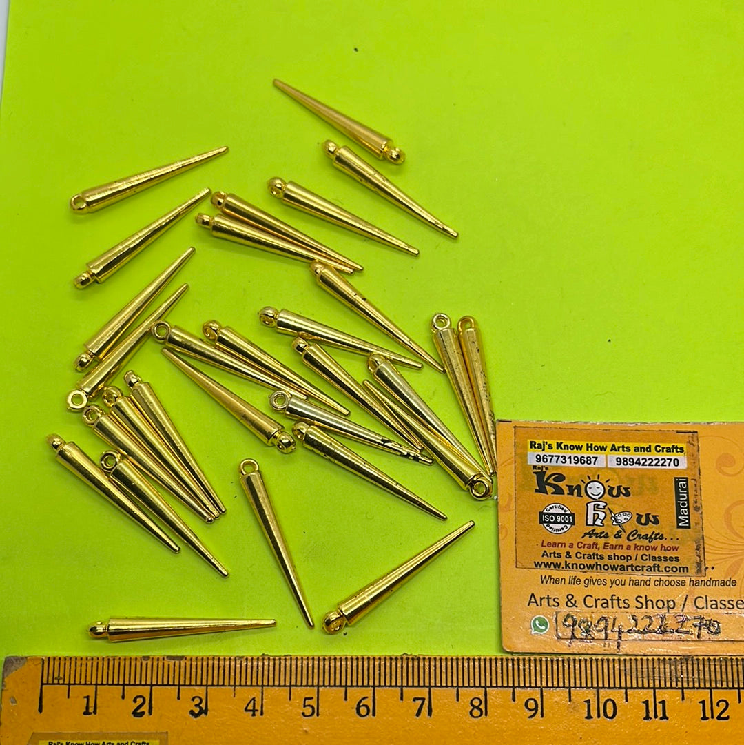 Golden needle  beads more than 25pc