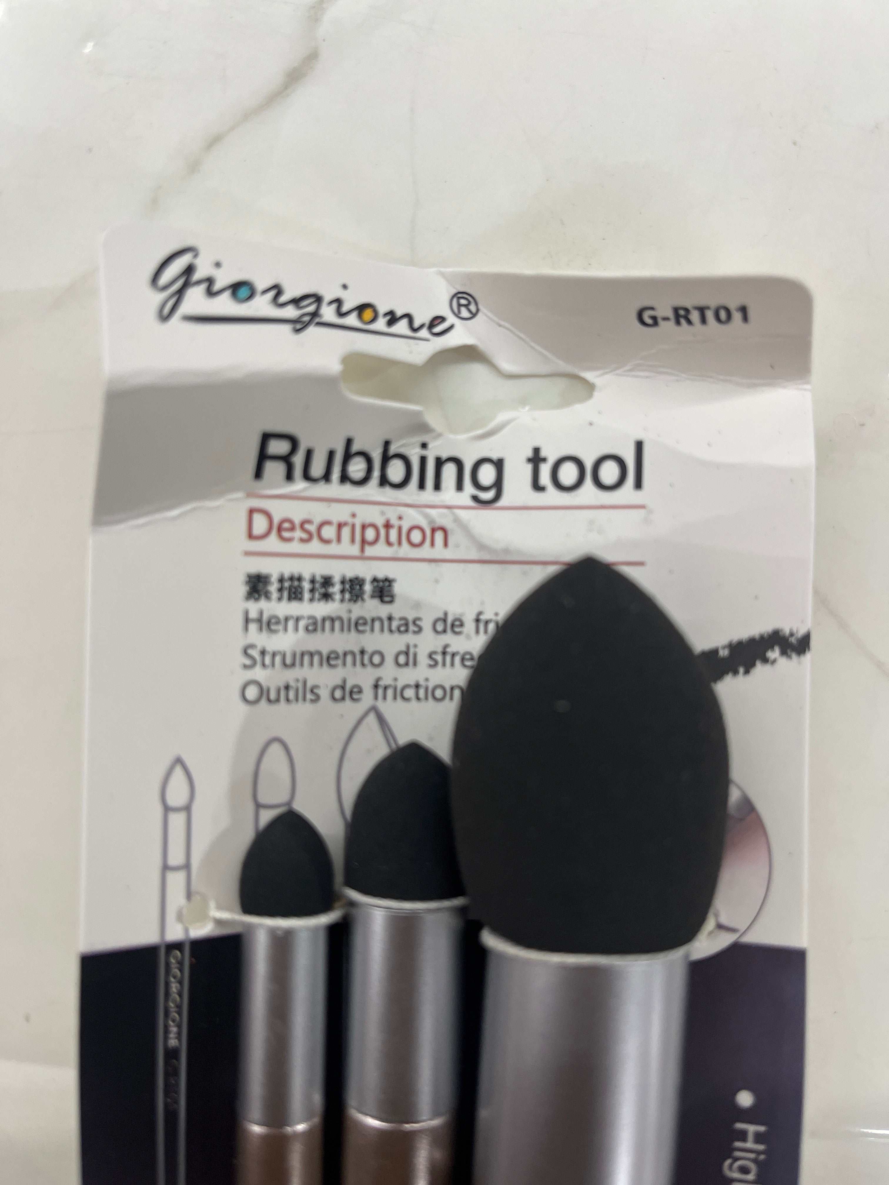 Rubbing brush tool for Pencil sketching