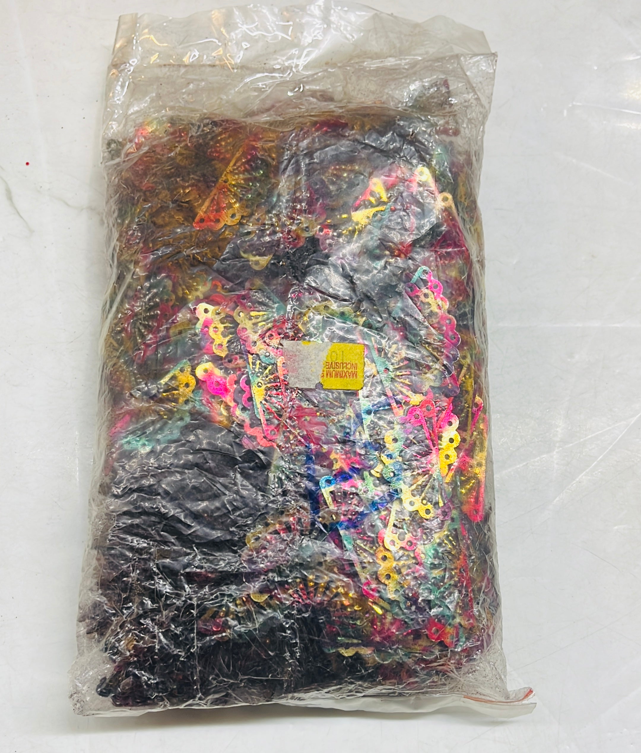 Rainbow fan shaped chamki 100g-1pack/555C
