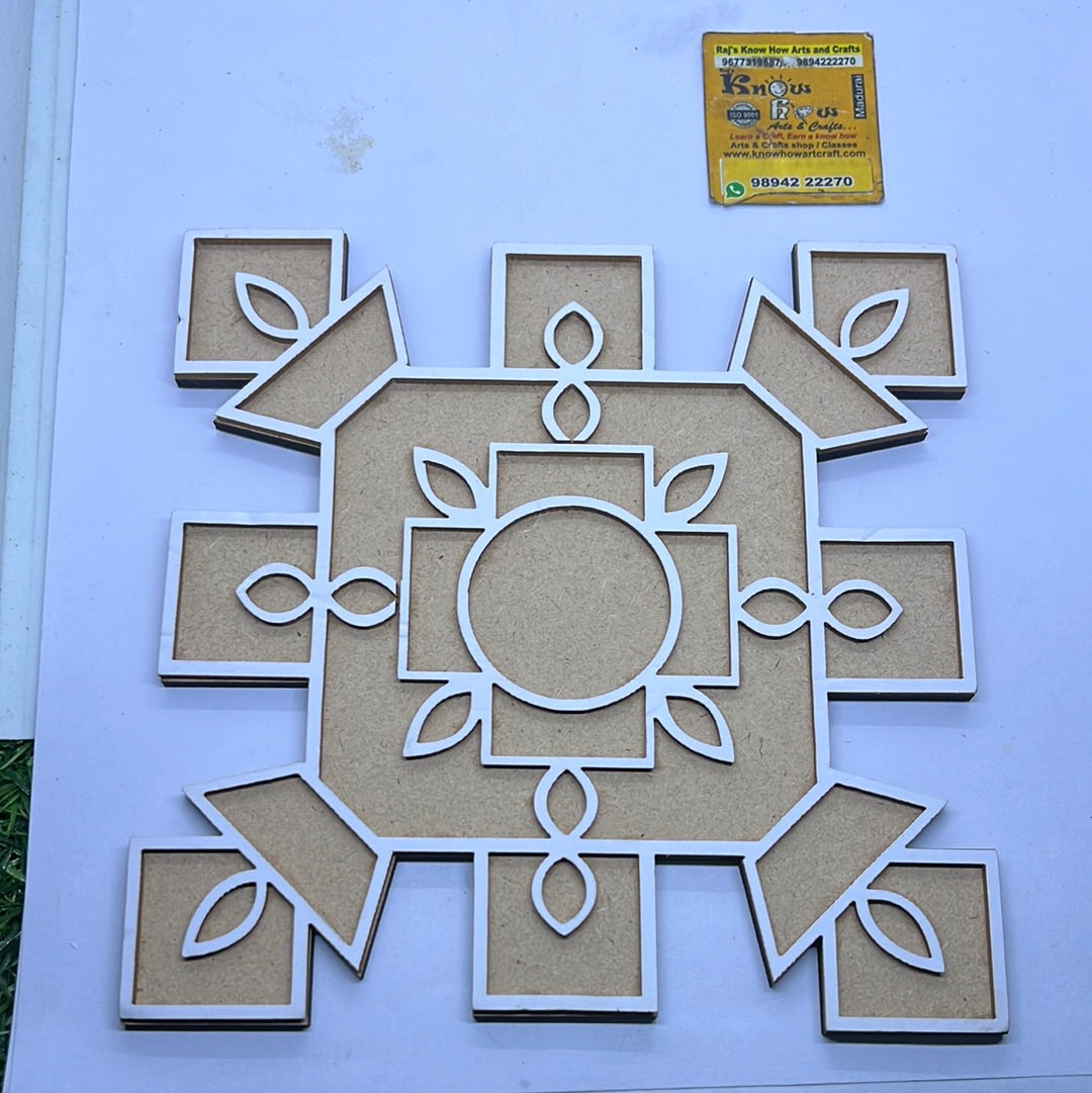 Mdf rangoli cutout – KnowHowArtCraft