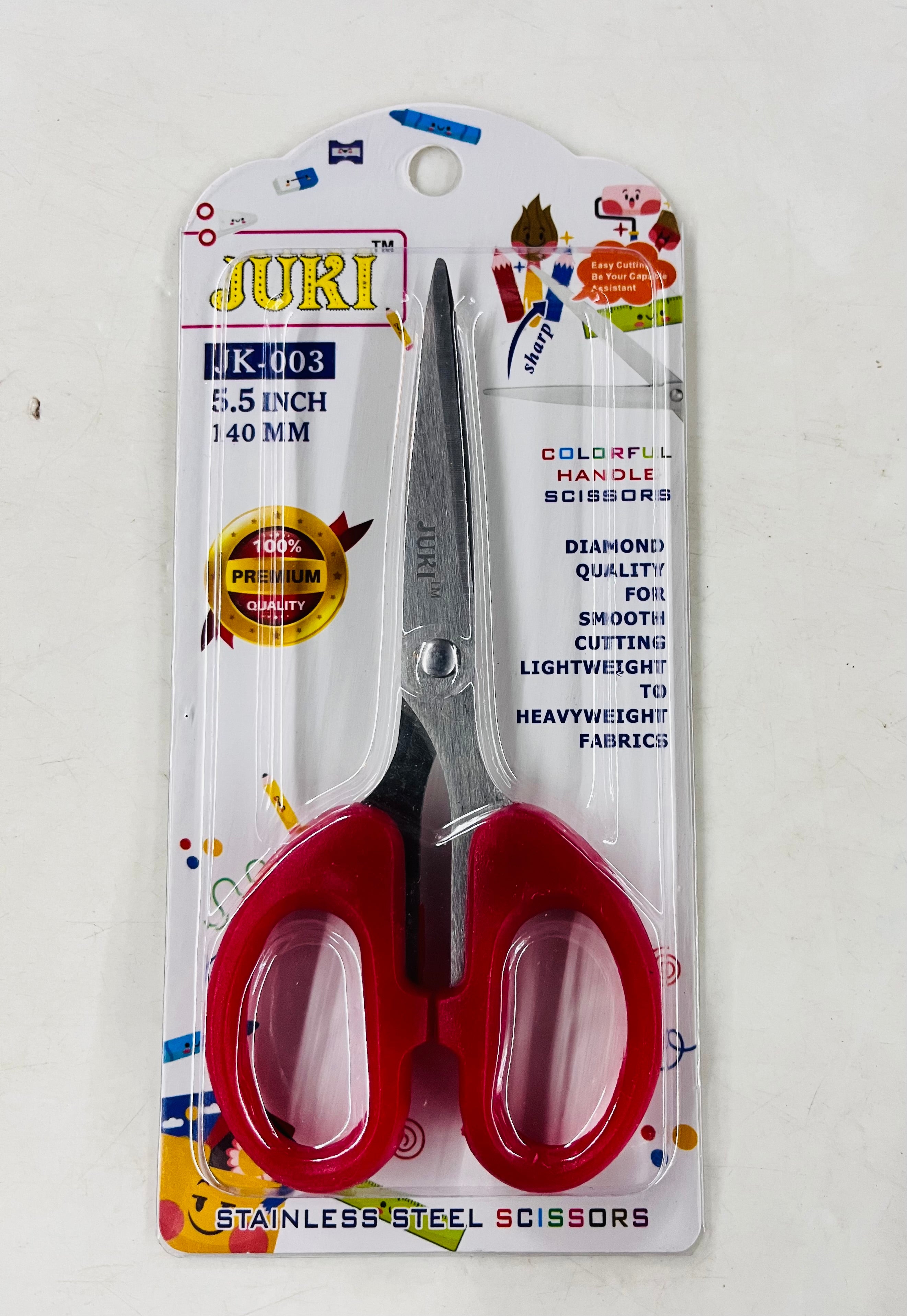 Juki colourful handle scissors different sizes assorted-1pack/JSCI