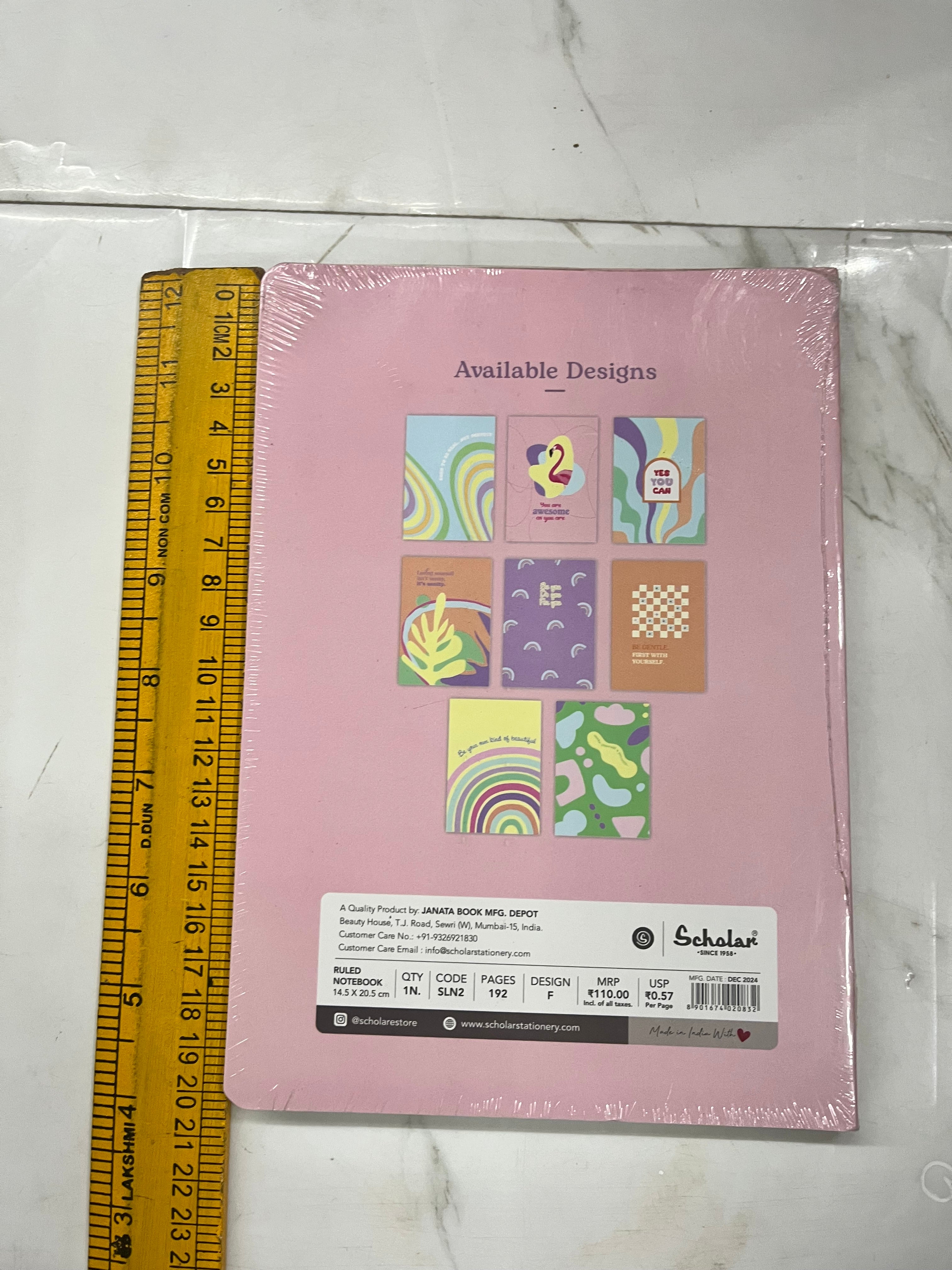 Scholar ruled notebook