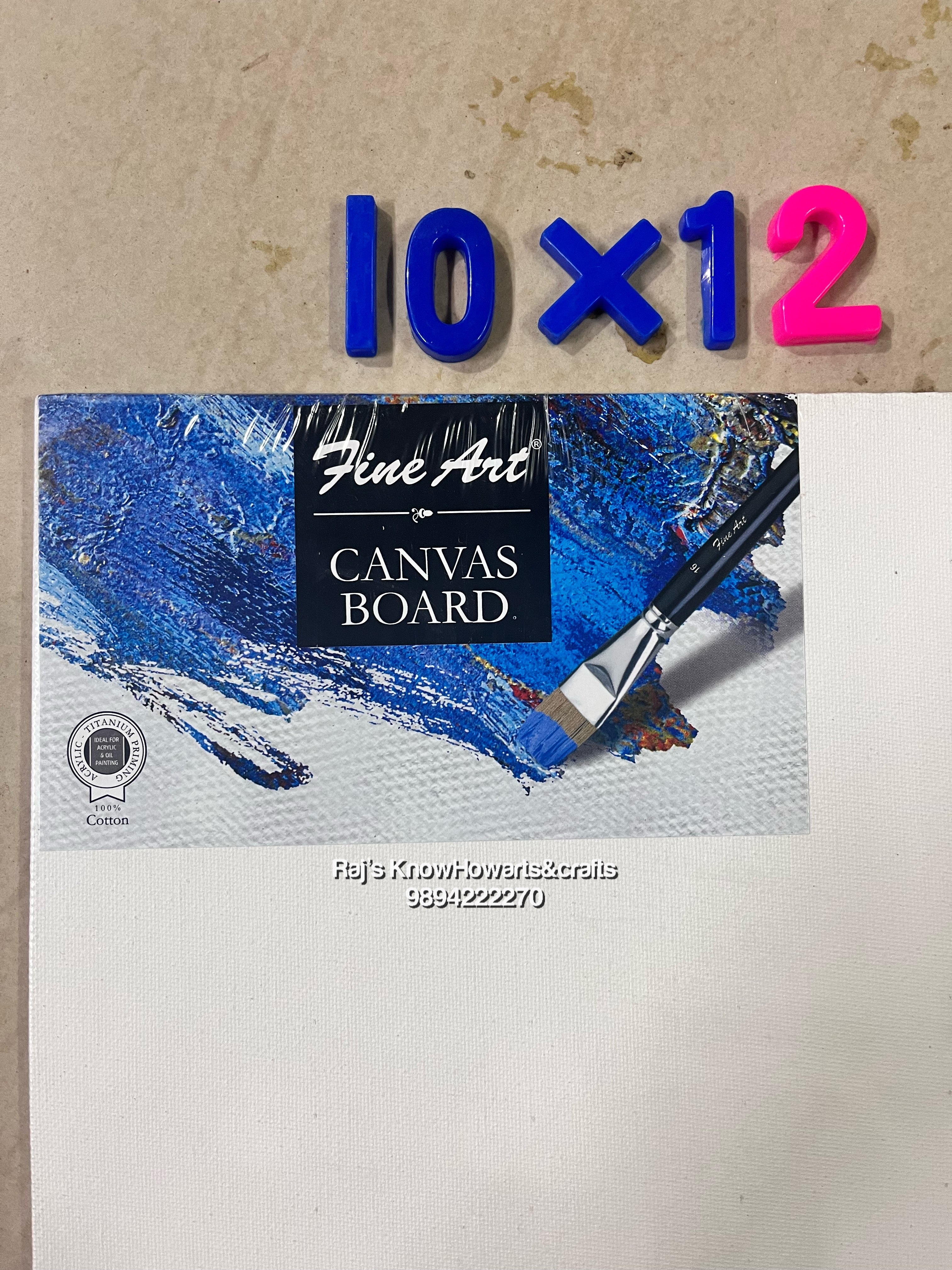 Fine art Canvas board(10X12)