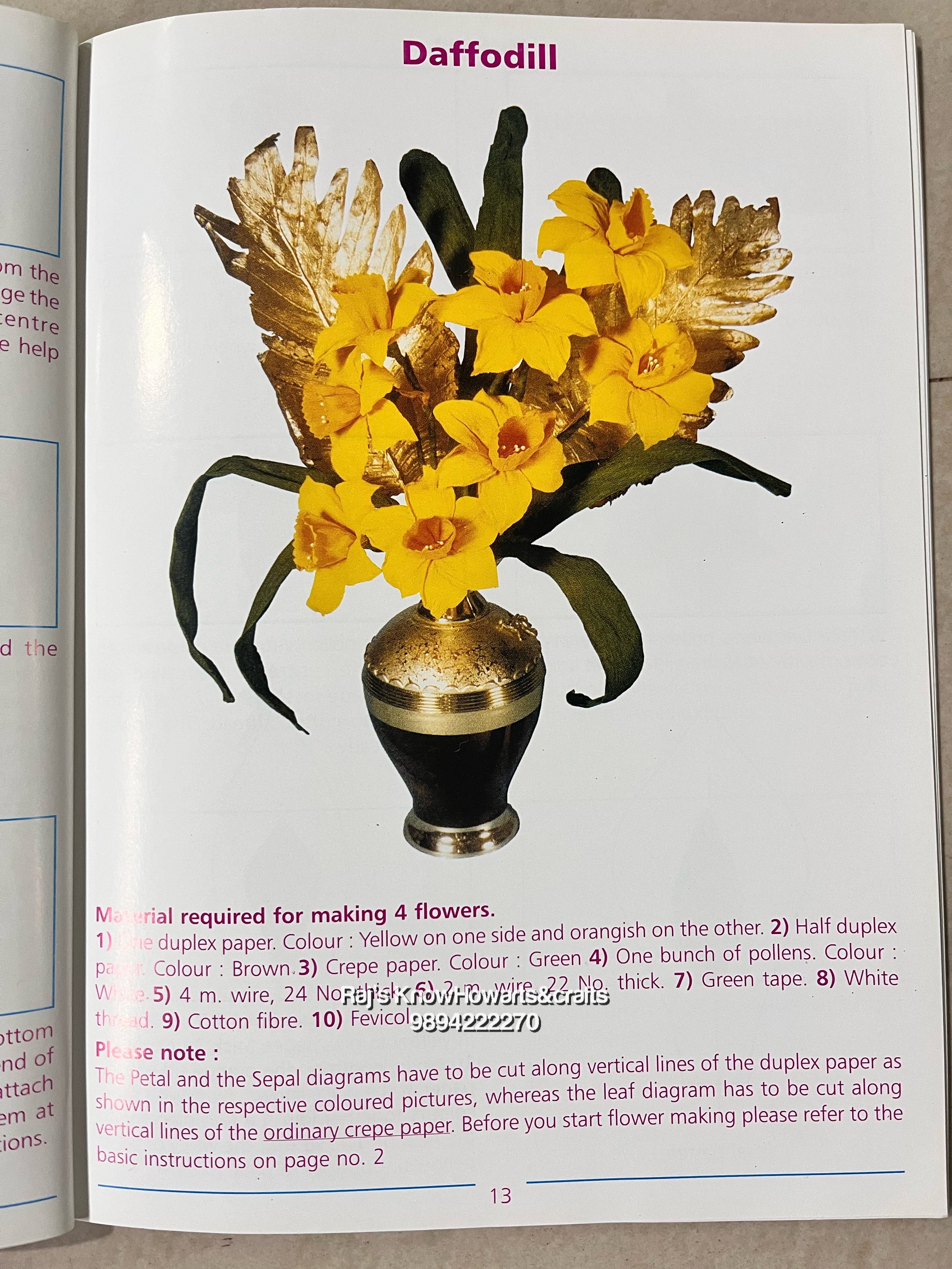 Flower making book