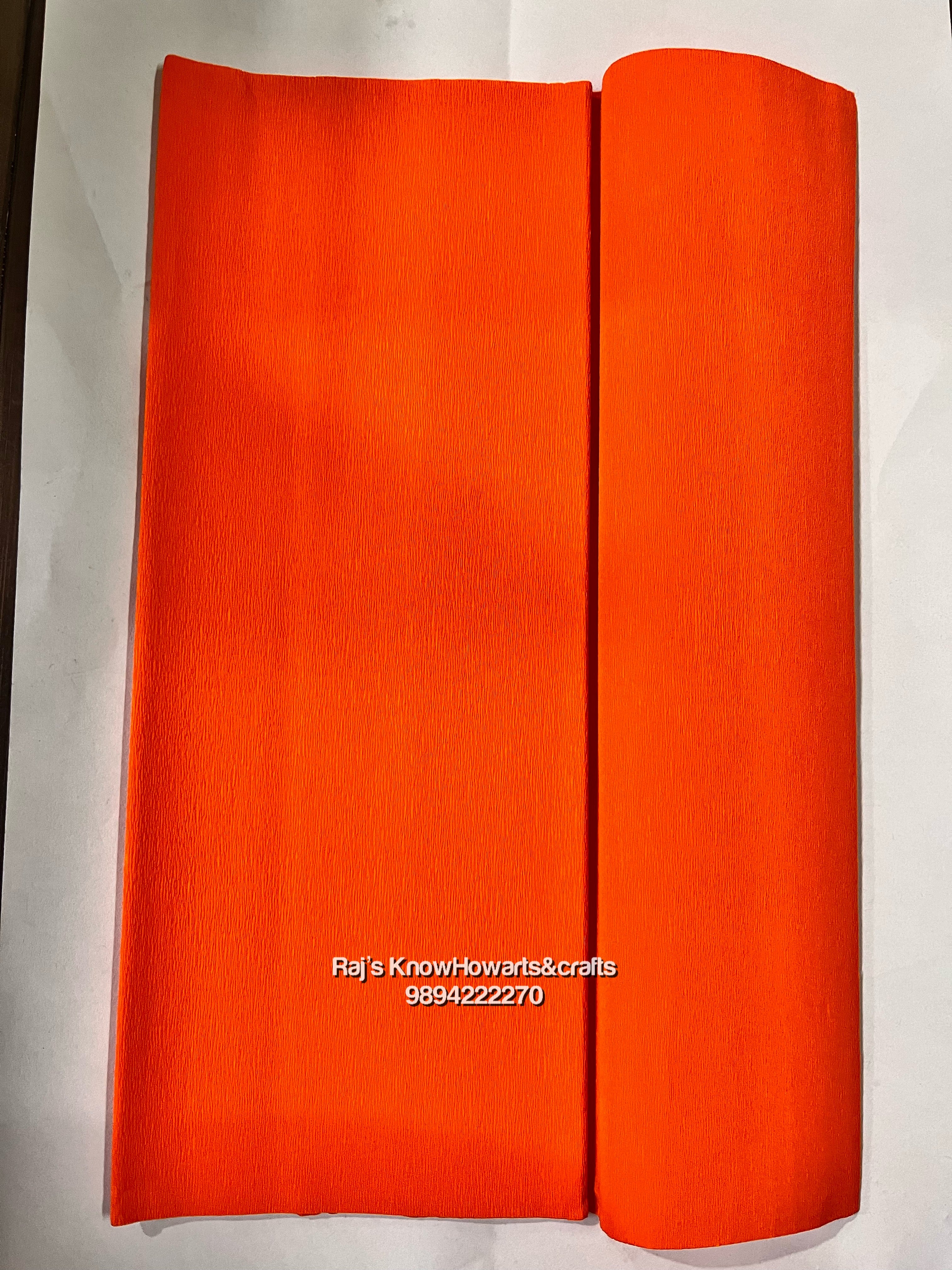 Dark orange Duplex paper