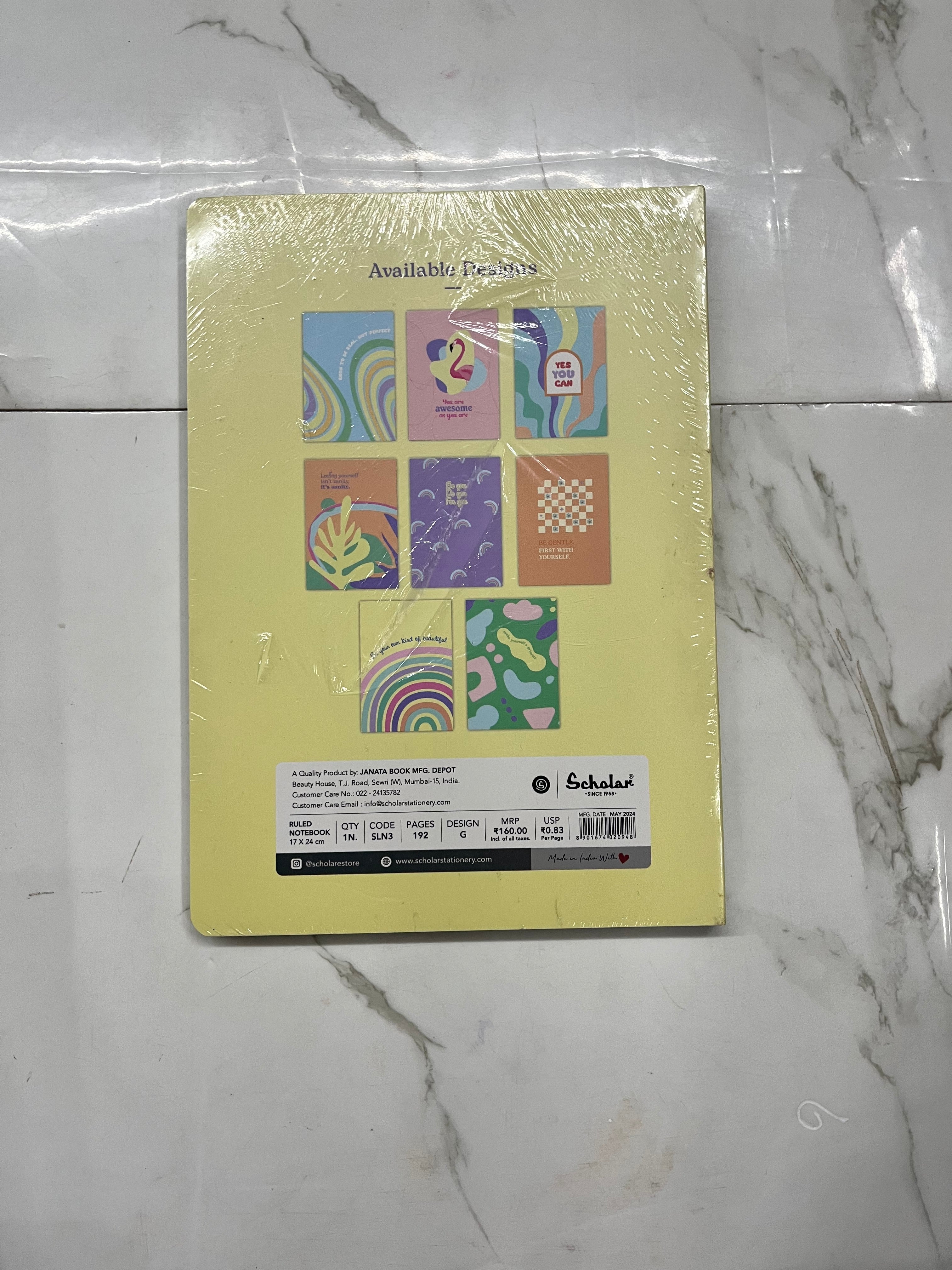 Scholar ruled notebook