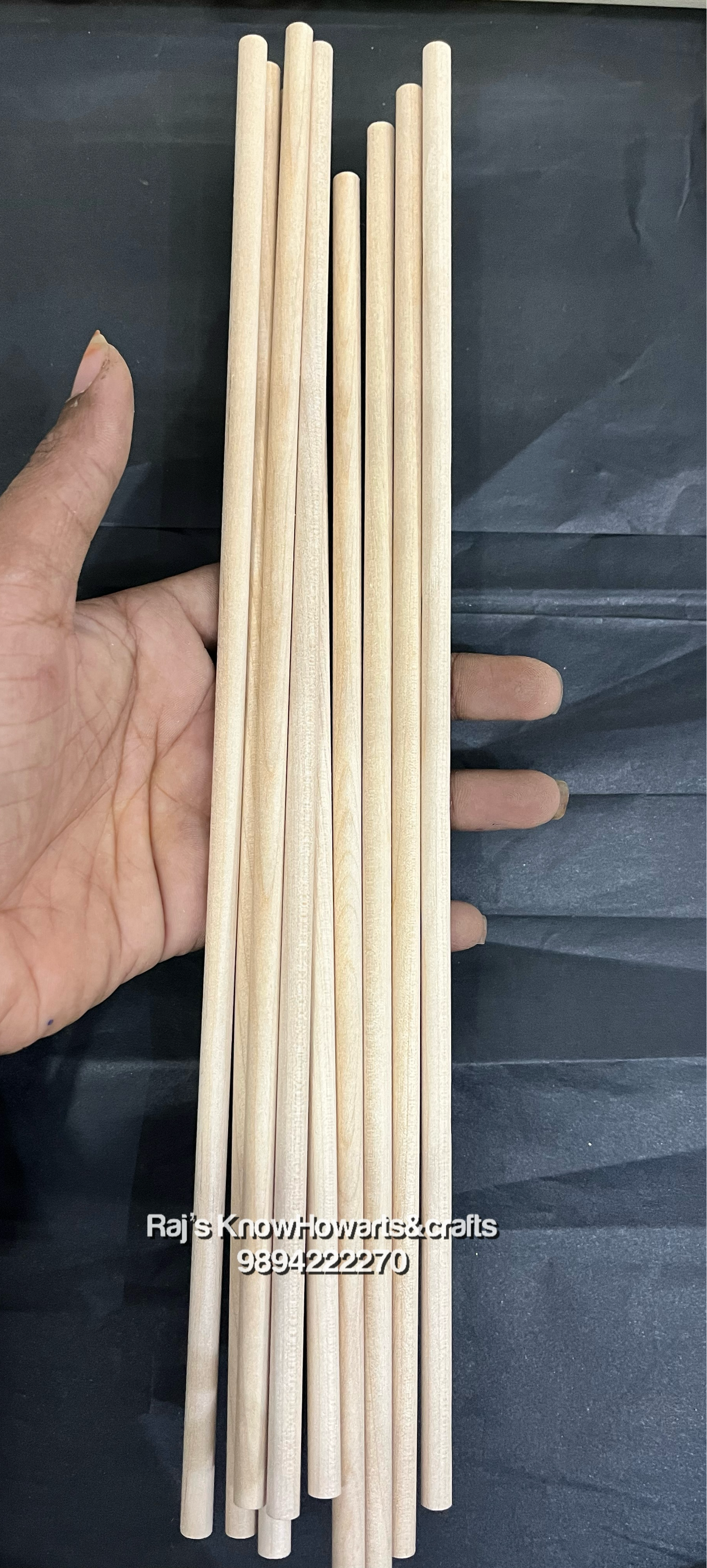 Wooden stick 30cmx6mm 10 stick - CD2