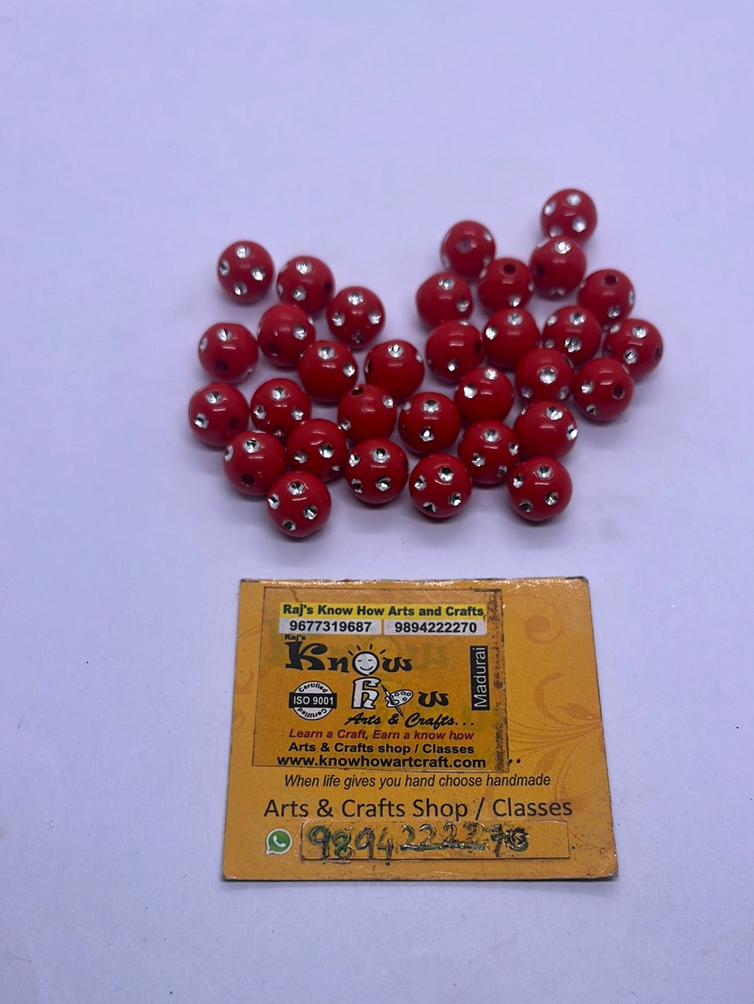 stone Acrylic color beads -50g 7