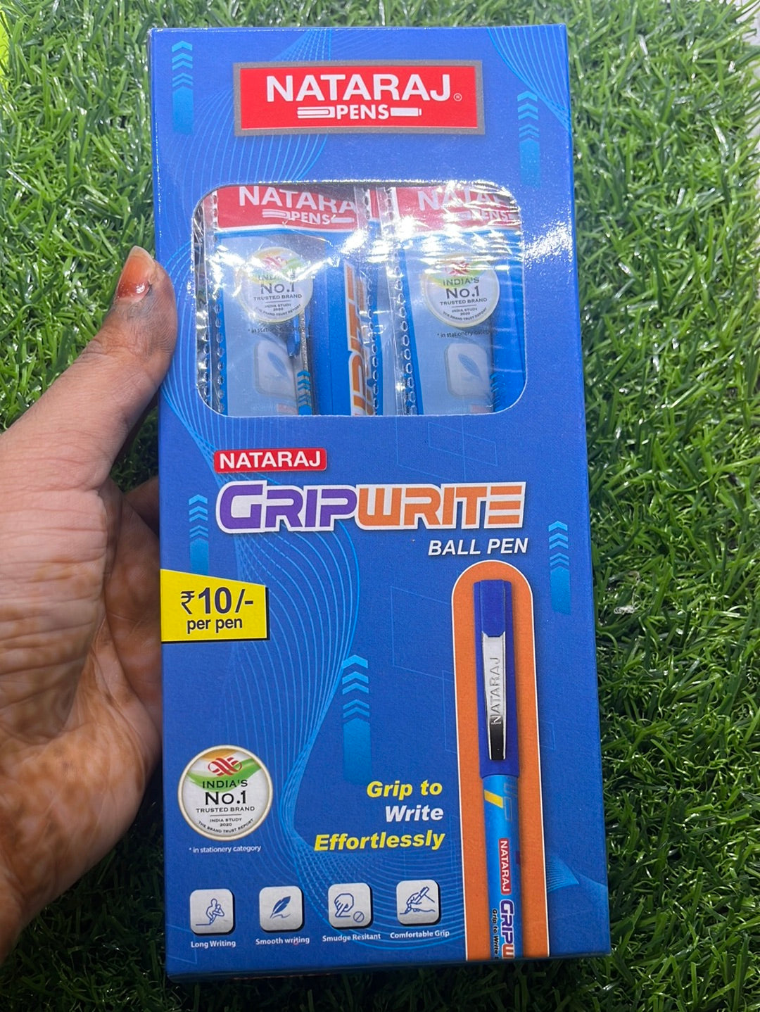 Natraj pens grip write ball pen