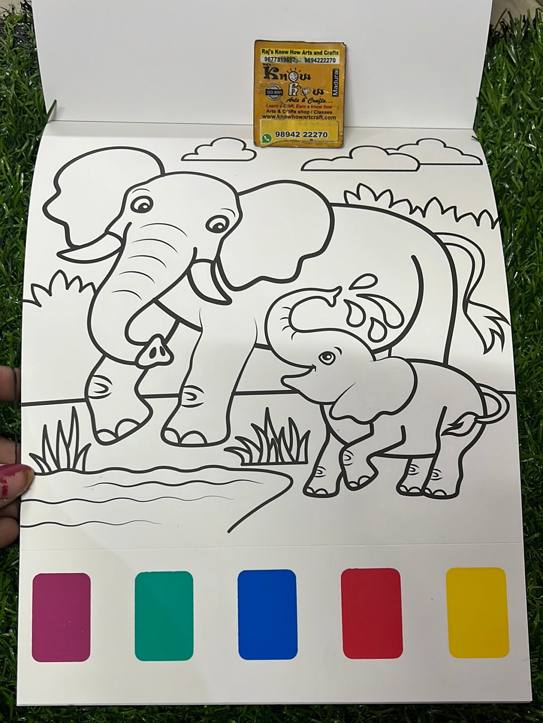 Paint with water colouring book