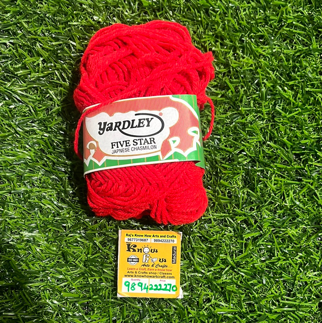 Tomato pink  Woolen thread