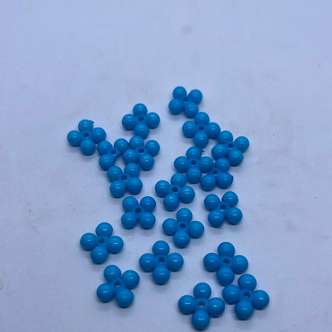 Acrylic  plastic color design beads -50g 4