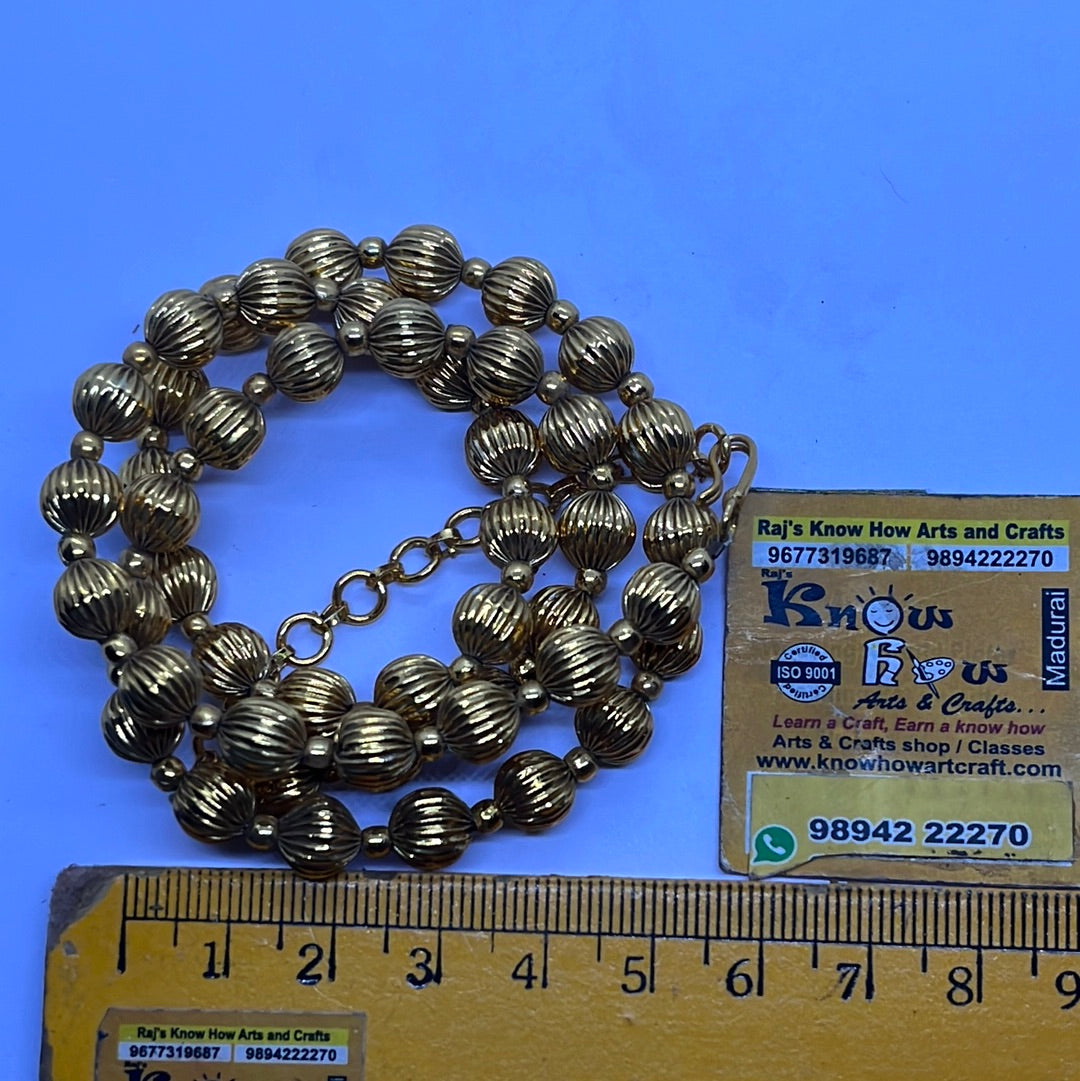 4mm Golden metal beads