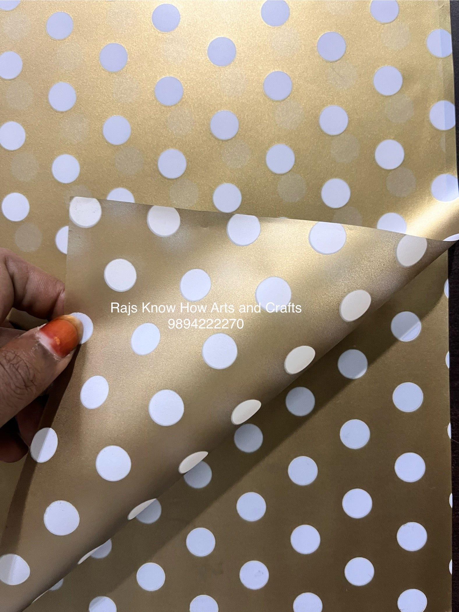 Light golden Gift Paper 20 sheet pack