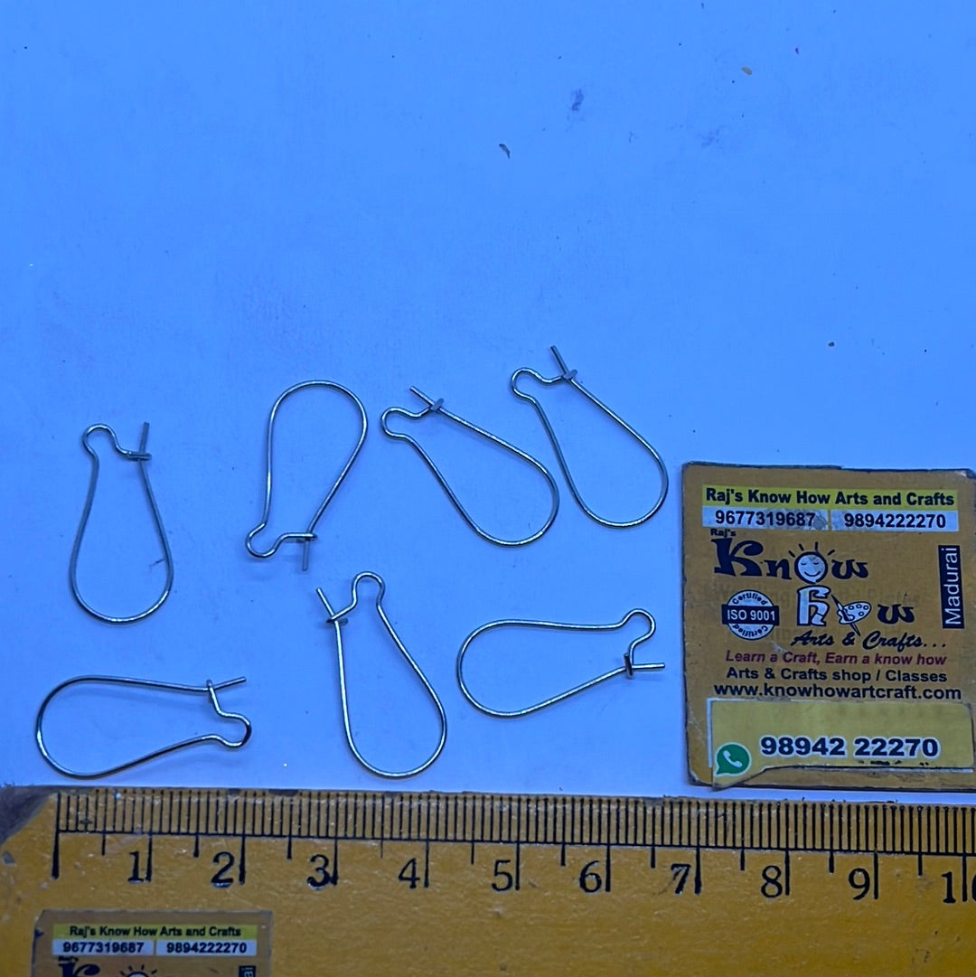 Stainless steel earring hooks 5pair in a pack