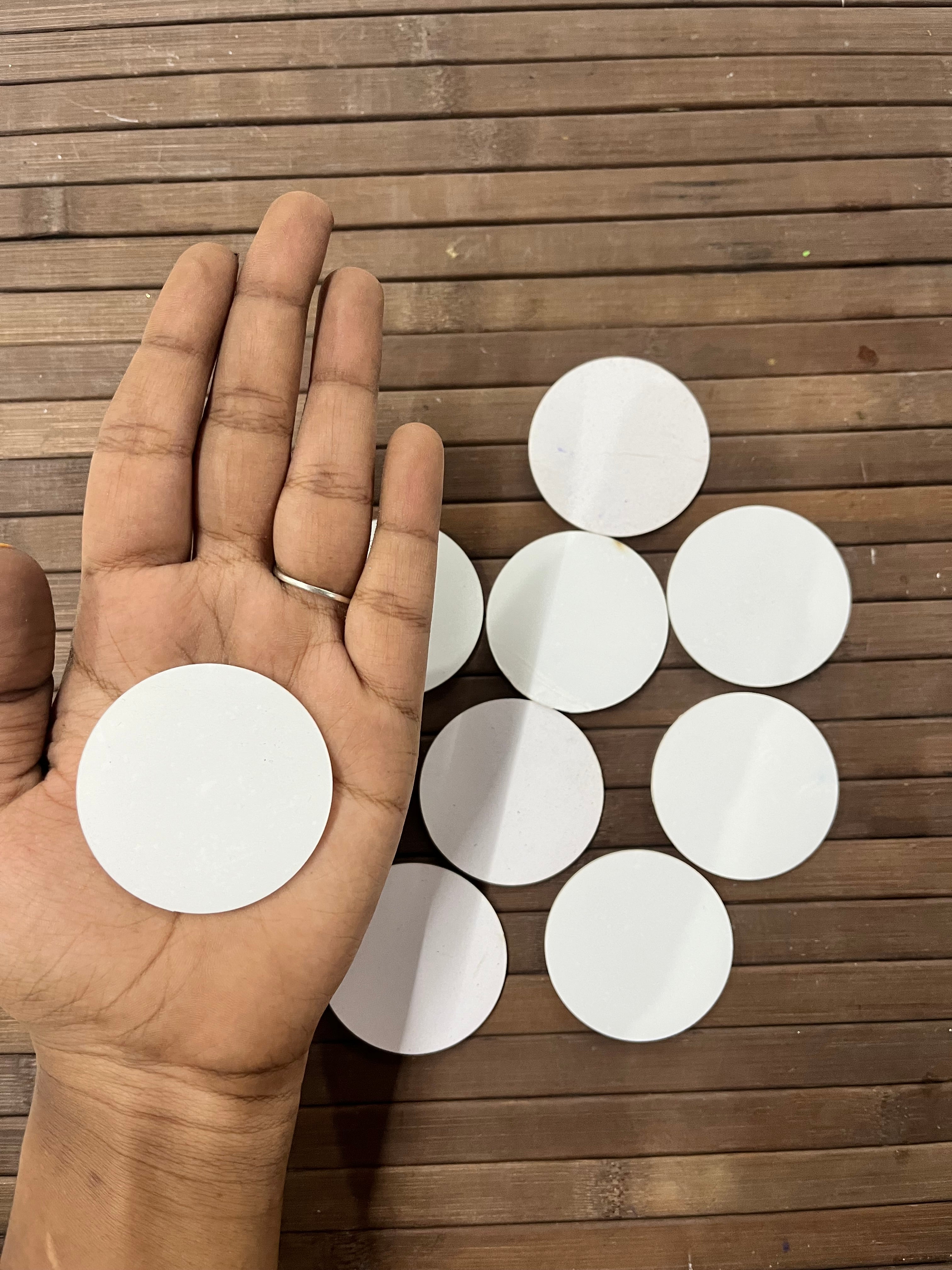 2 inch round transparent acrylic sheet-10 picec