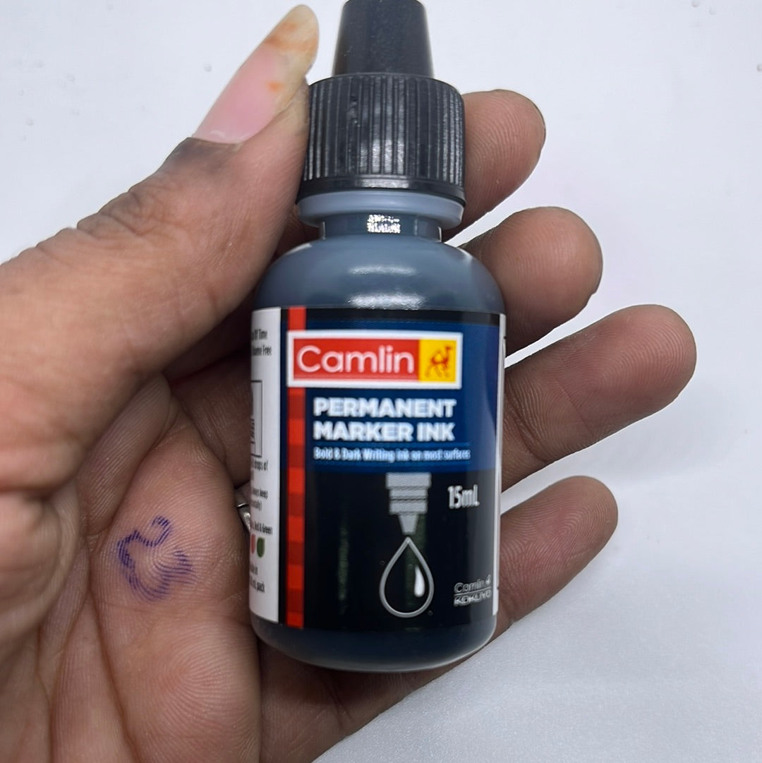 Permanent marker ink  black 15 ml