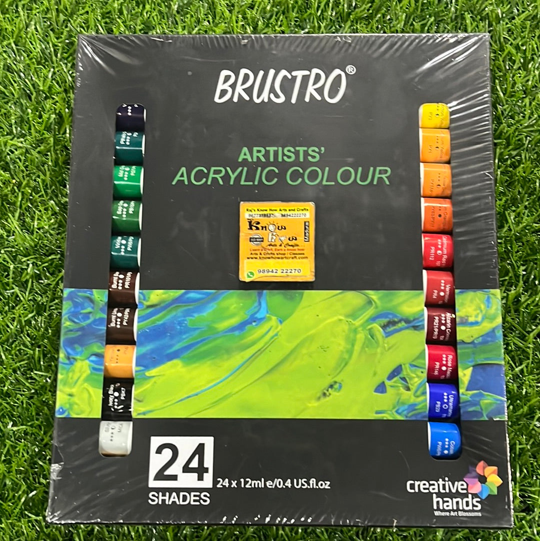 Brustro Artist Acrylic Colour 24shades