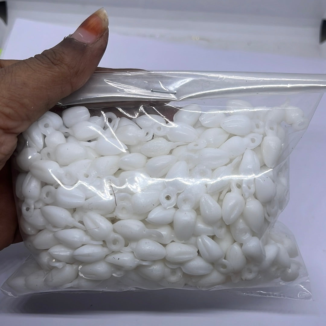 Acrylic plastic Artificial jasmine beads for jewelry making 100g in a pack