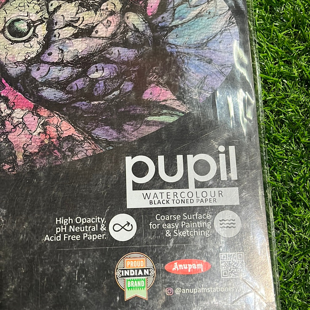 Pupil water colour grey toned paper 10sheets