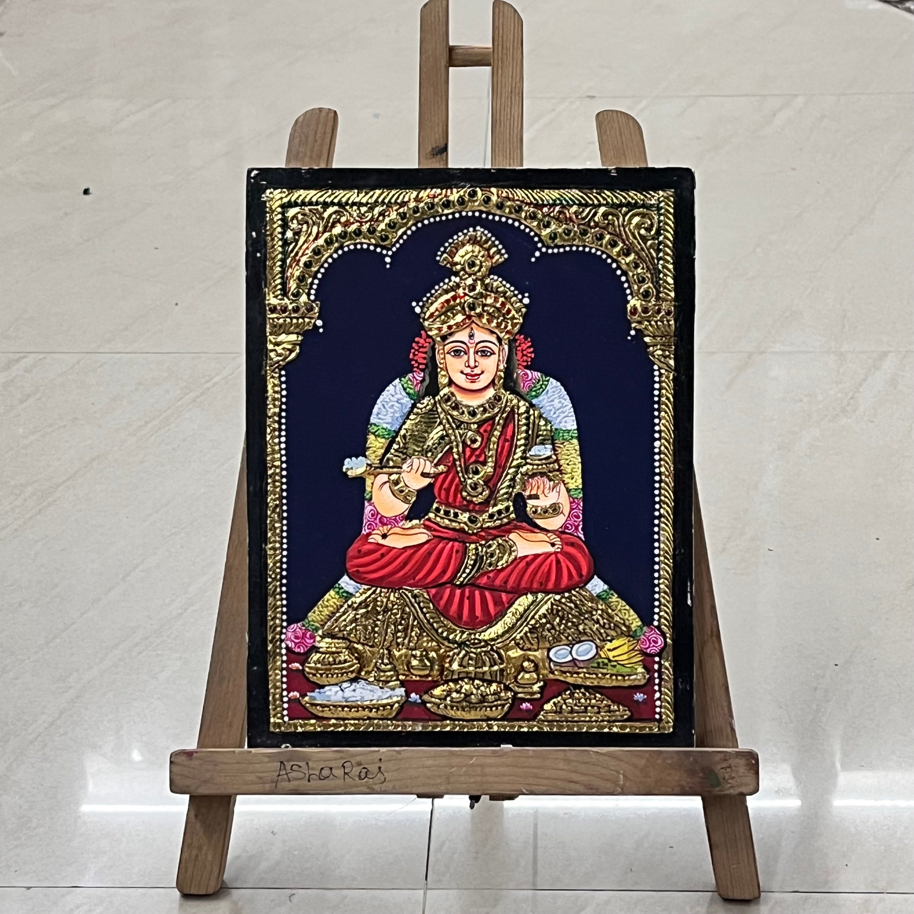 Annapoorni Tanjore painting 8x10(15days delivery form payment date)-1pack