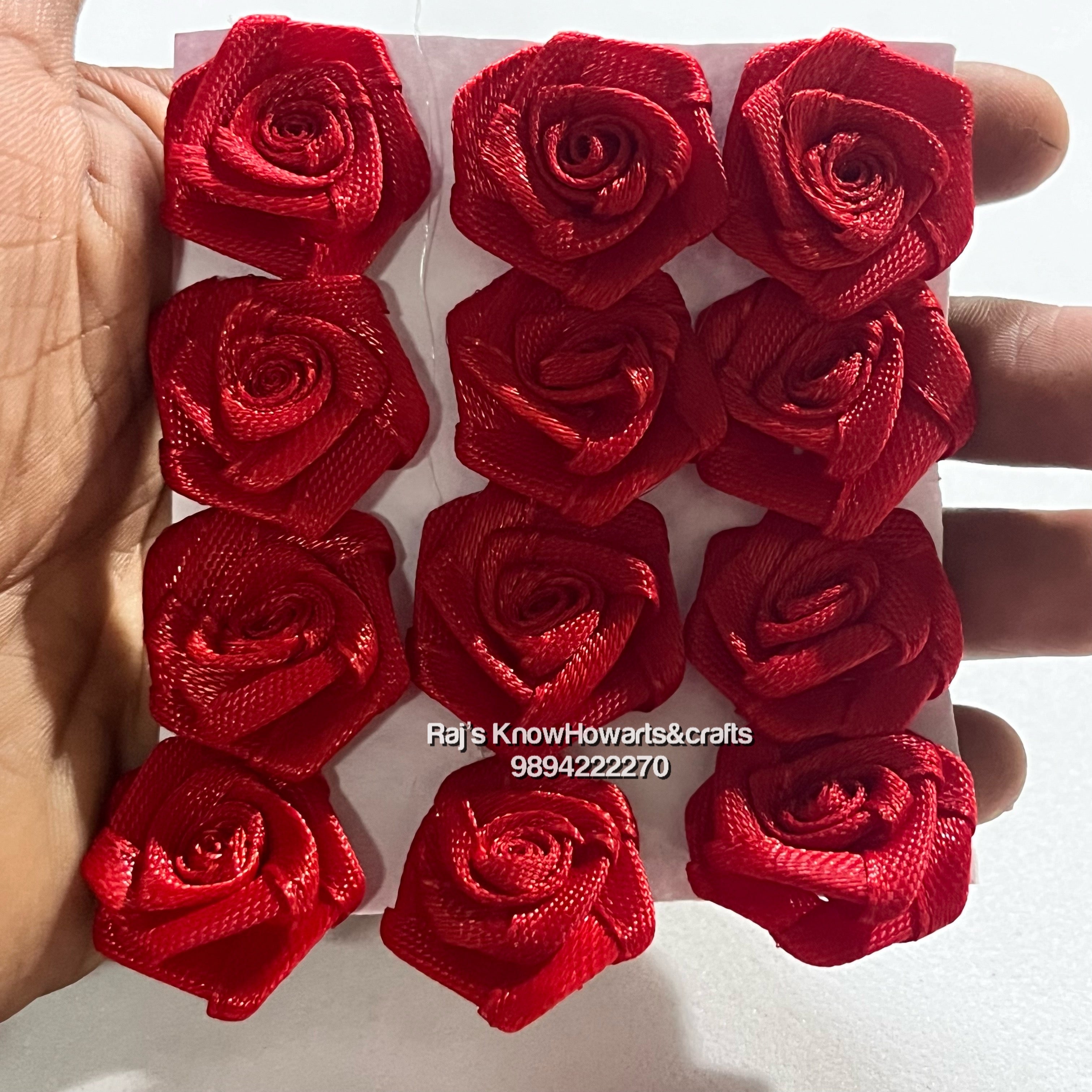 Red Satin Flower - SFL25