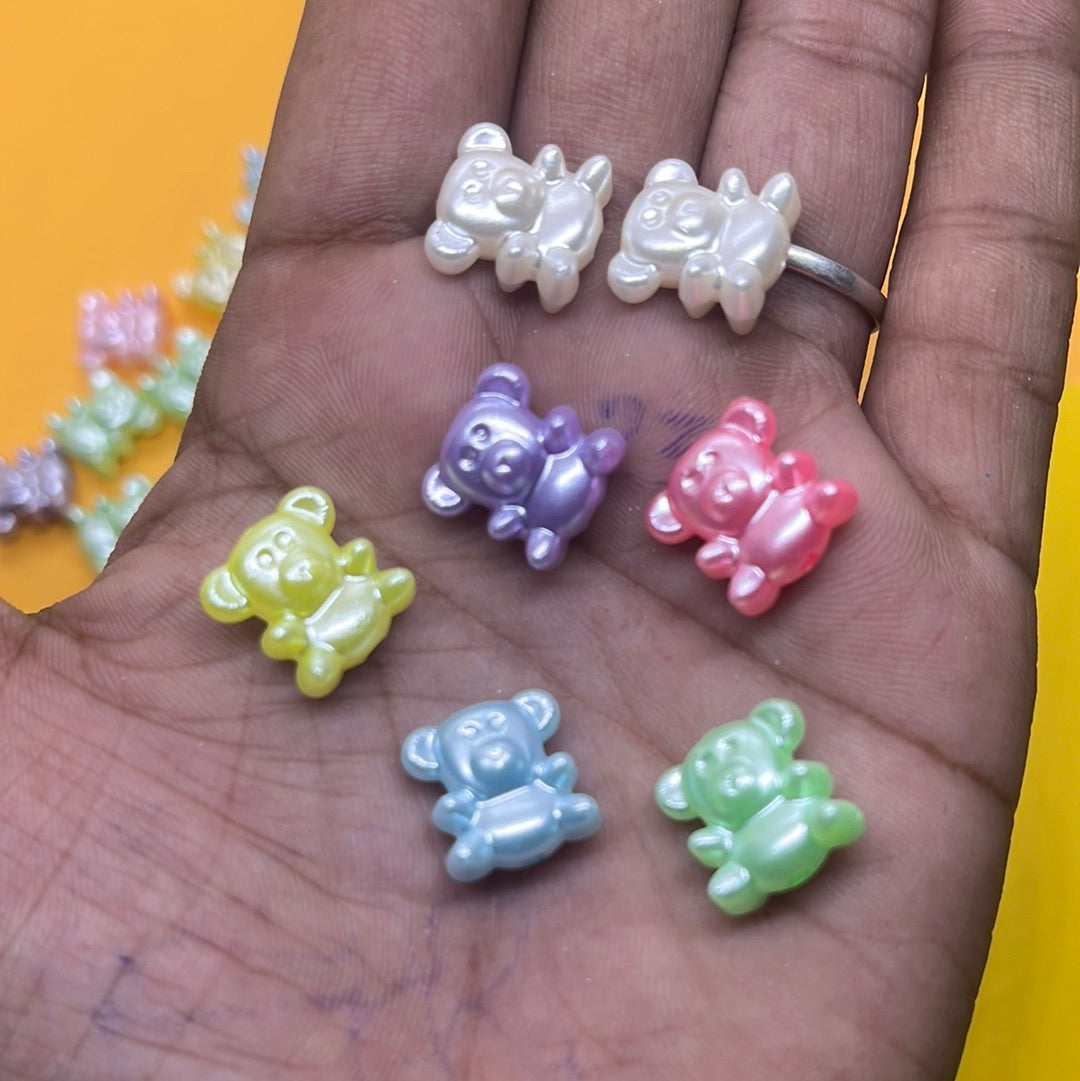 Pastel color teddy beads -50g 4