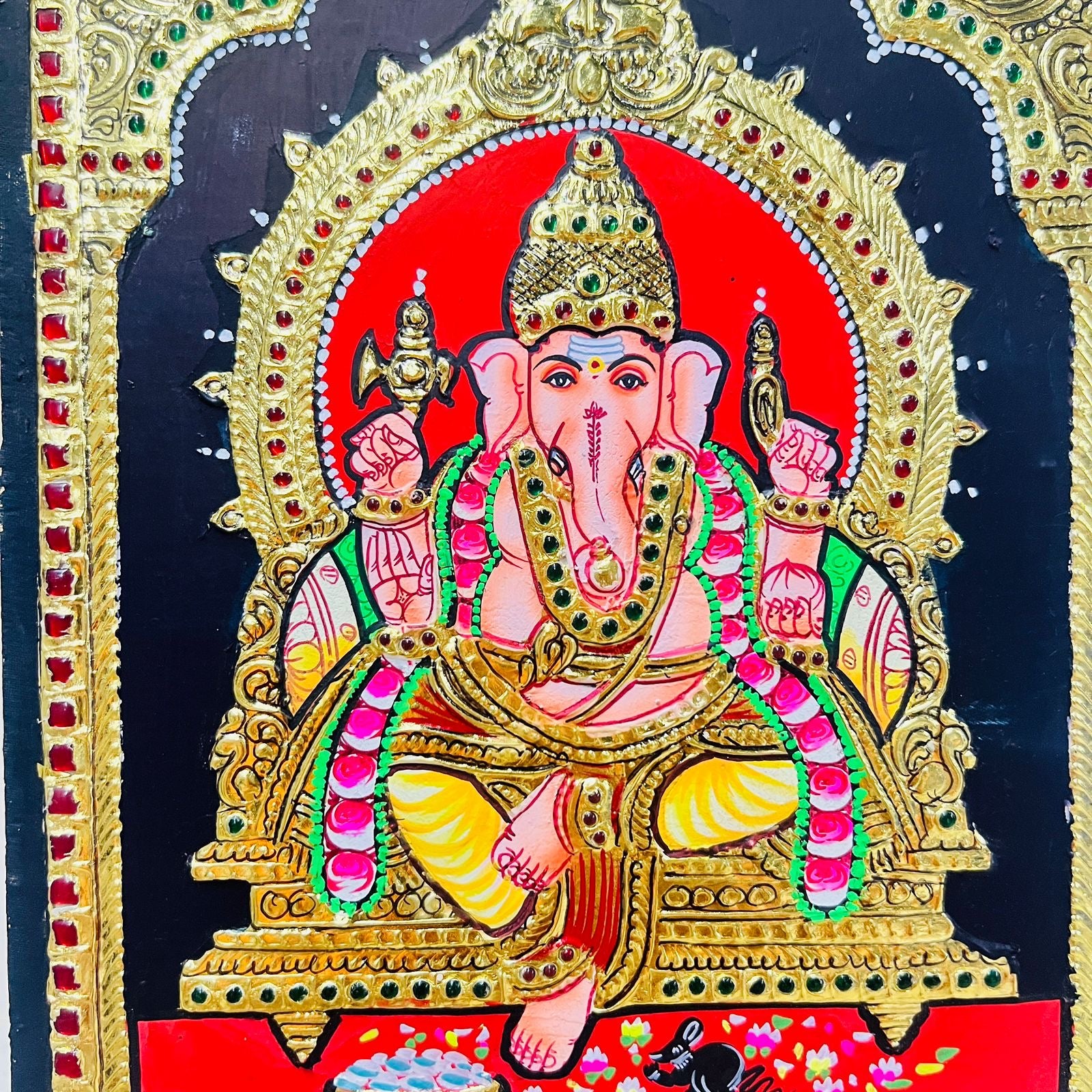 Vinayagar different collection assorted 1pack Tanjore painting 10x12(15days delivery form payment date)