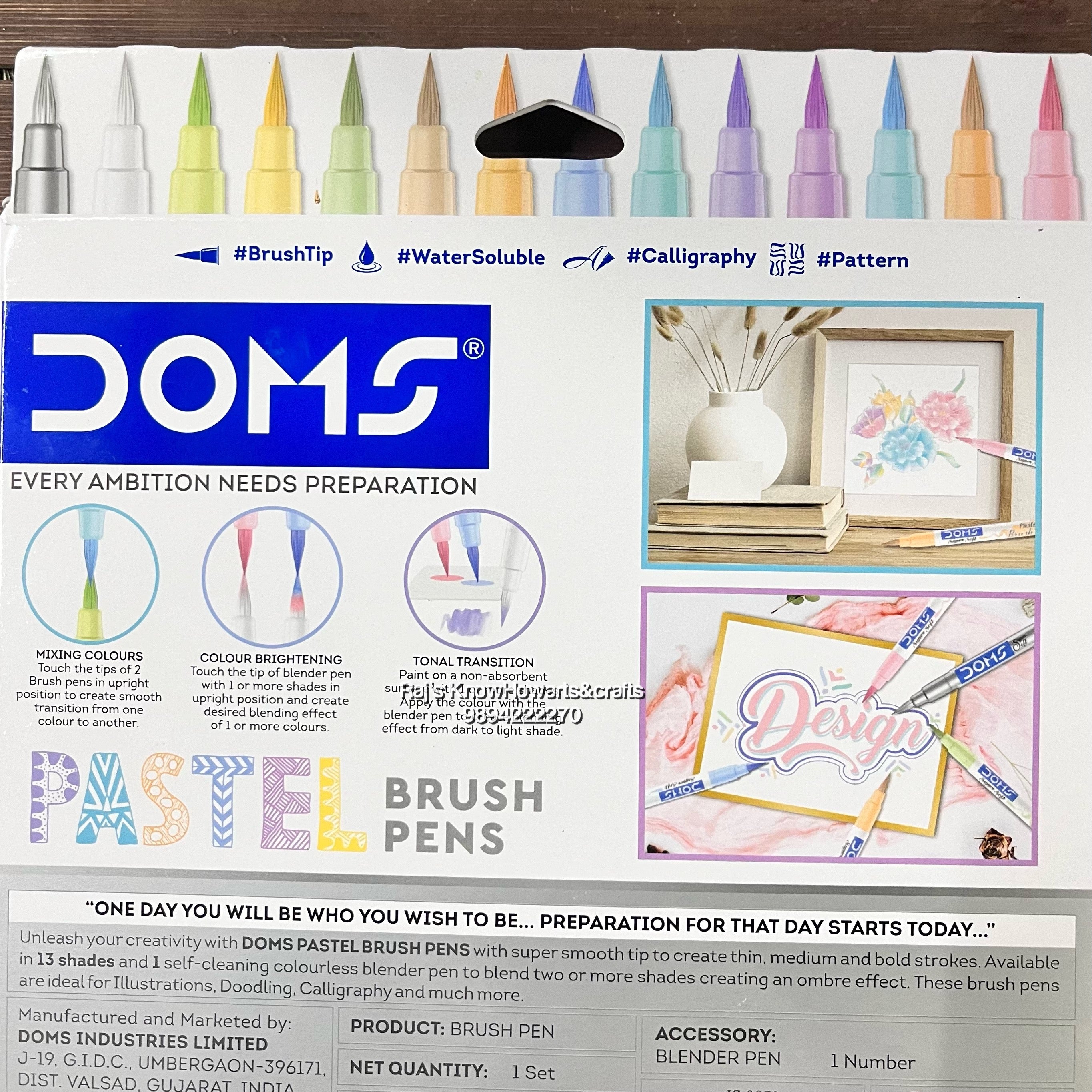 Doms  pastel Brush pens