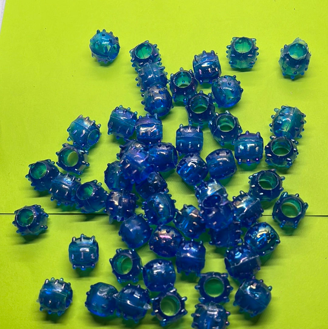 Acrylic blue  color small beads -100g 1