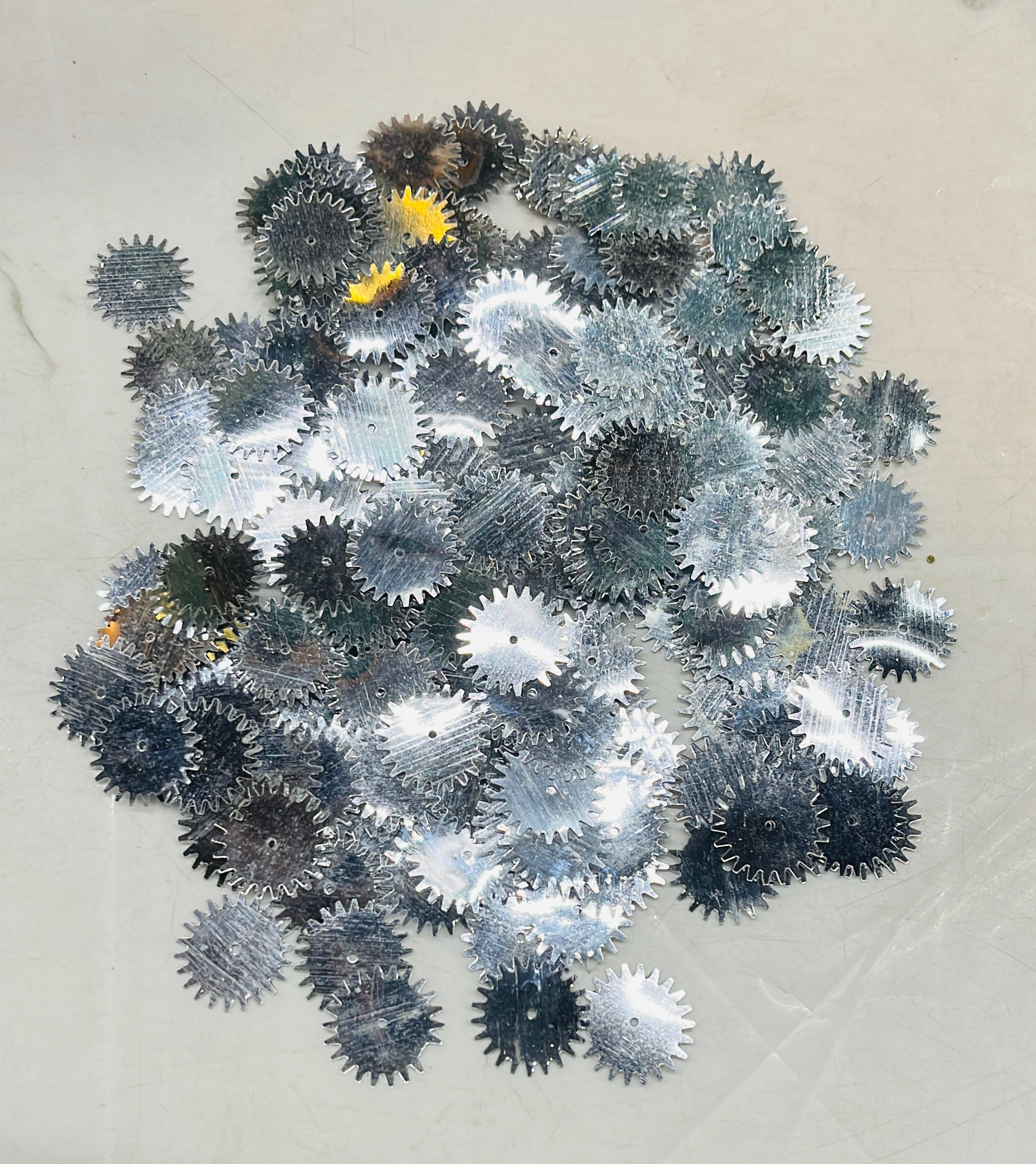 Chakra shape silver sequence 100g-1pack/555C