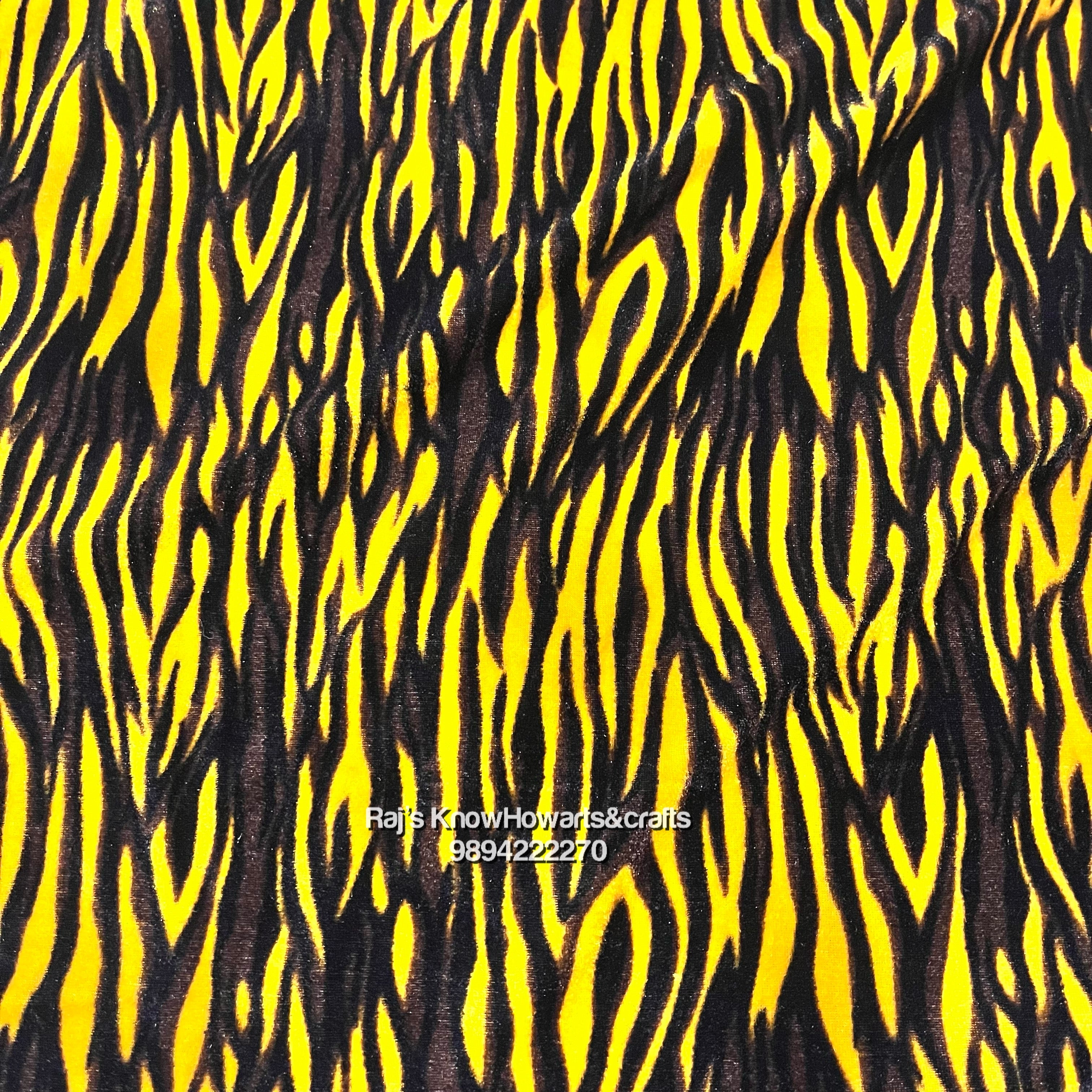 Tiger velvet cloth - 1 Meter