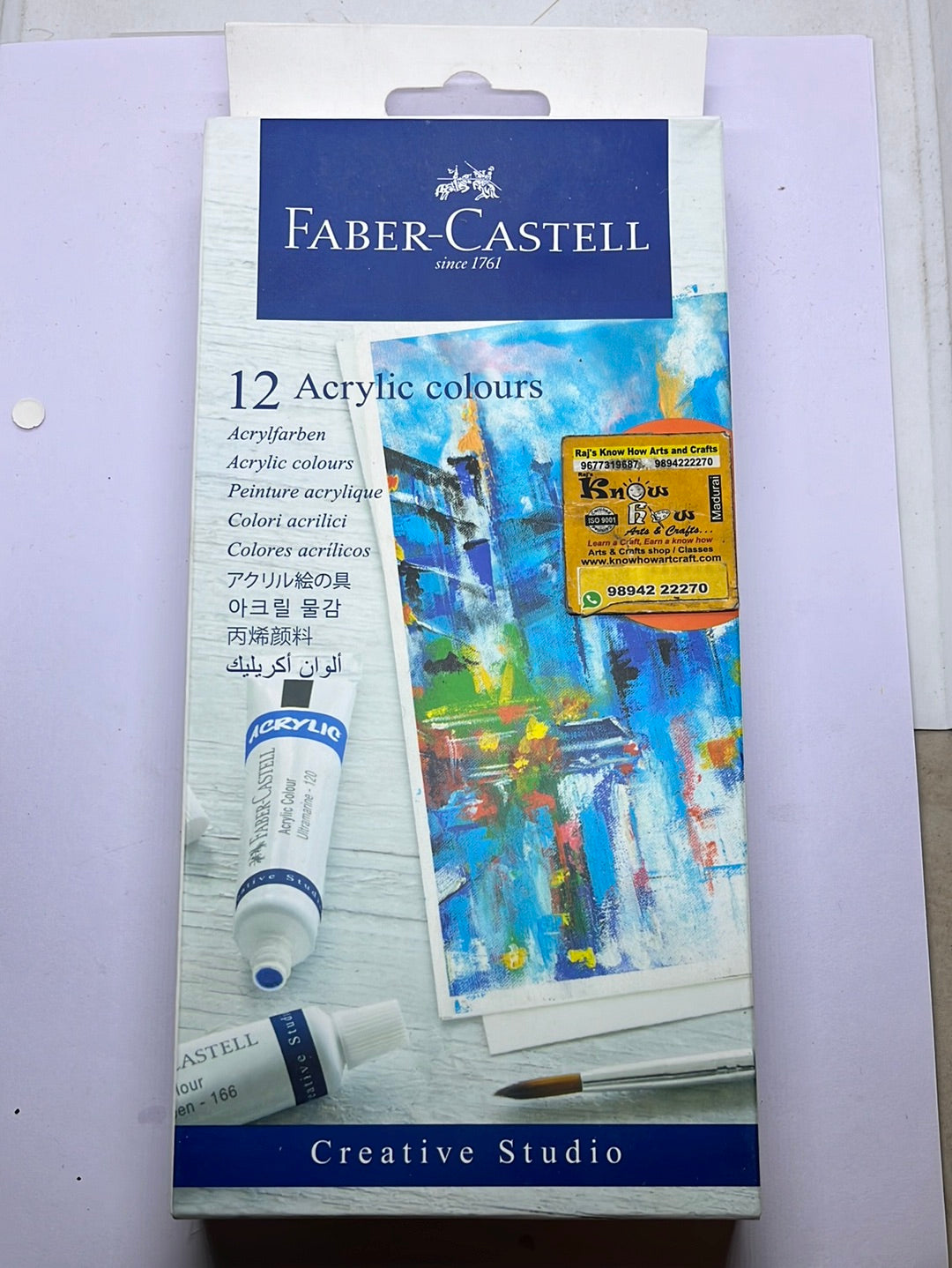 12 Acrylic Colours - Faber Castell
