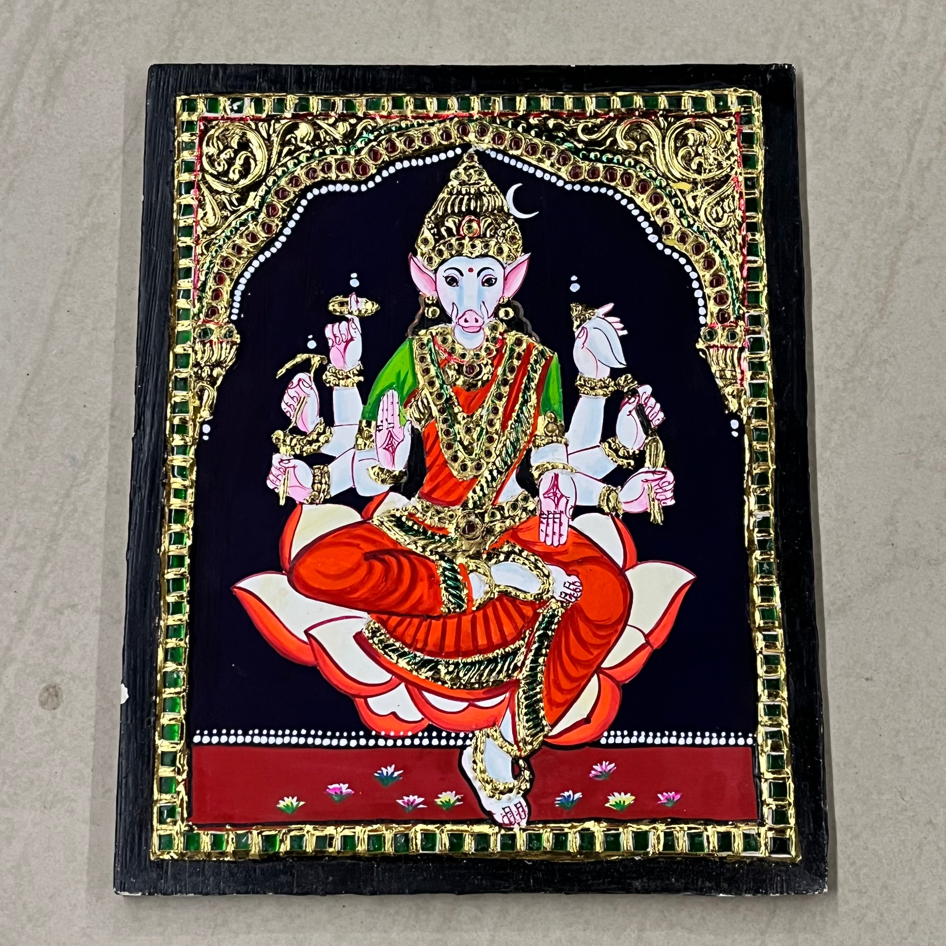 Varahi Tanjore painting 8x10(15days delivery form payment date)-1pack